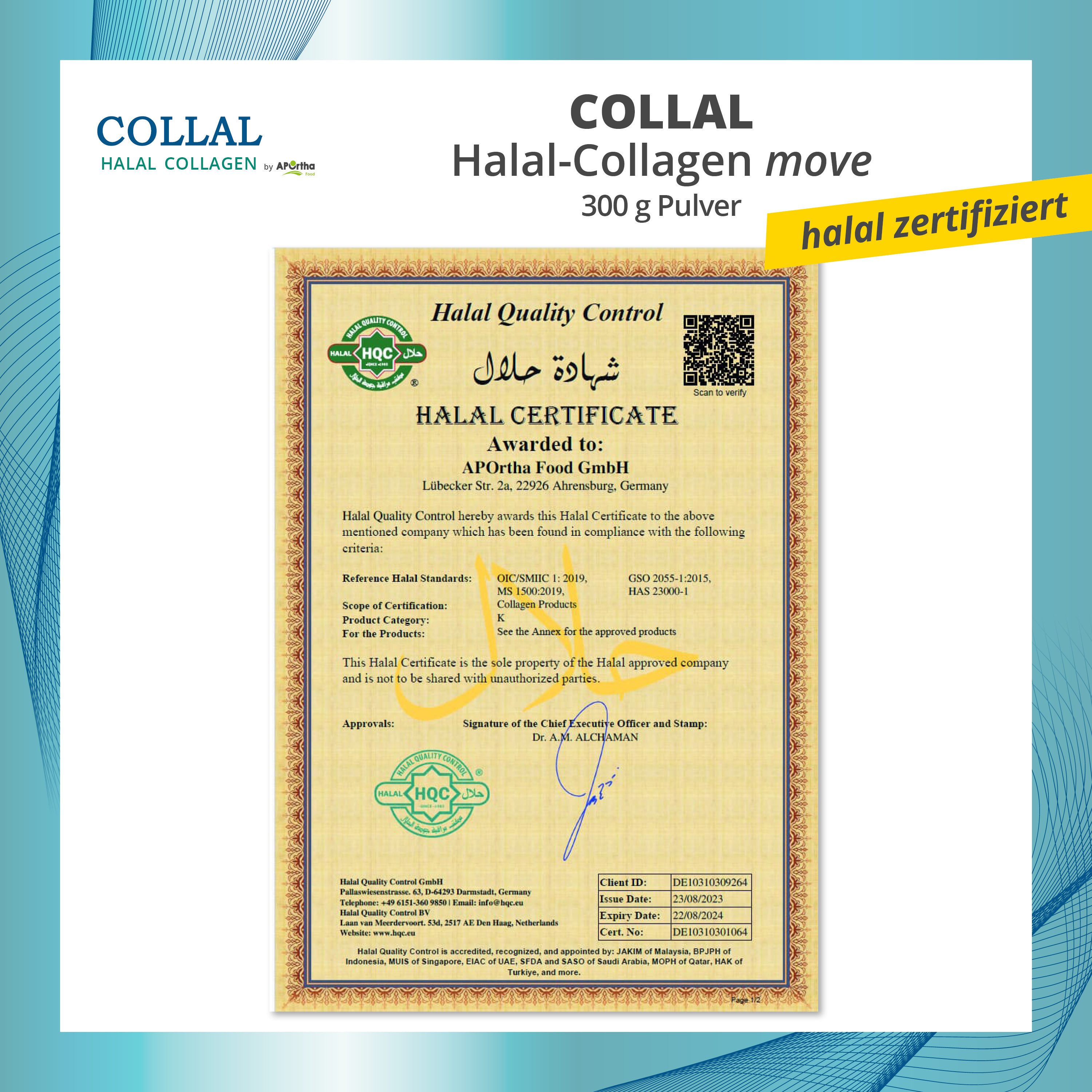Collal Collal® Halal-Collagen (Rind) - move - 300 g Doypack Pulver, 300 g