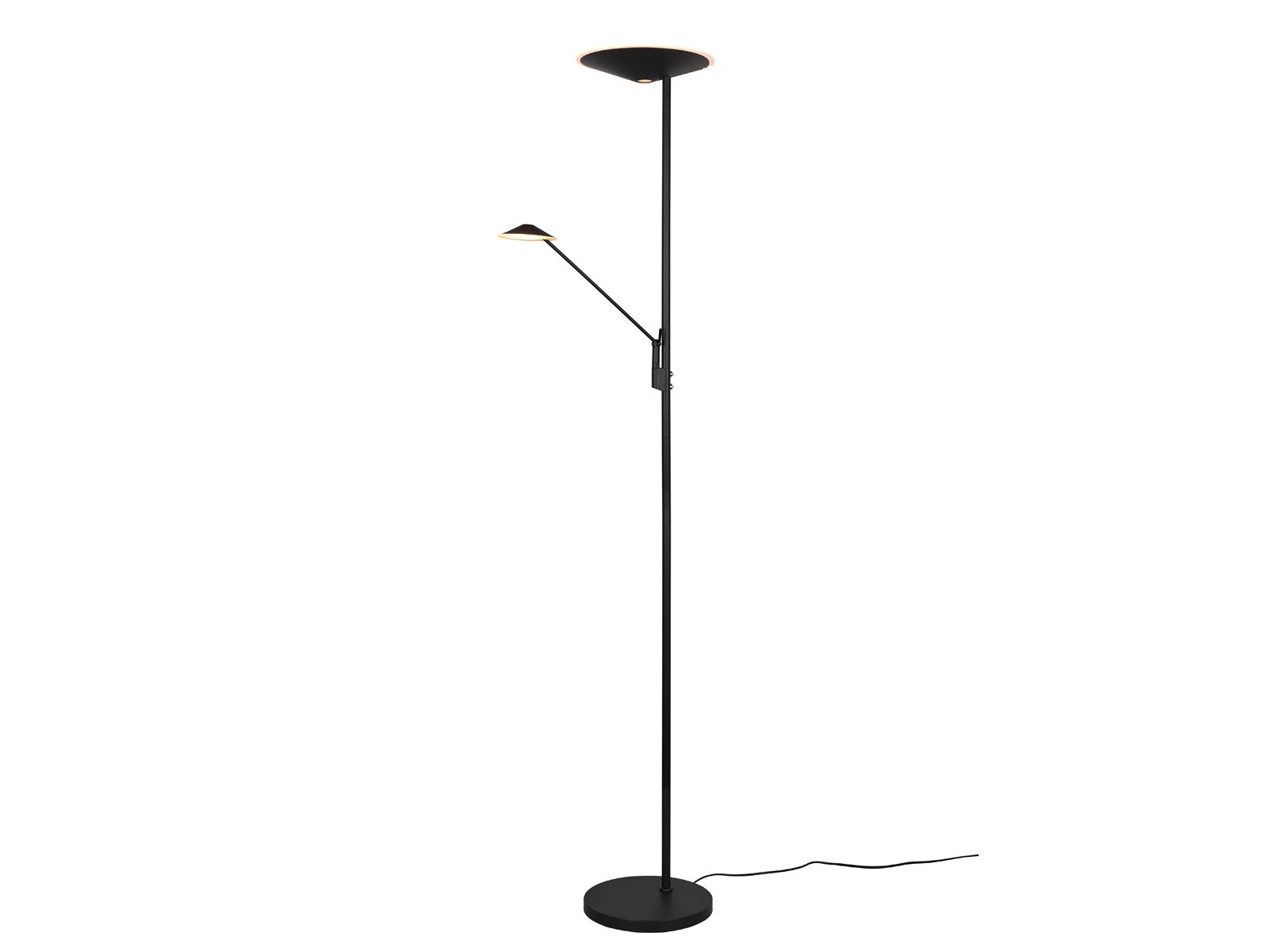 TRIO Leuchten Stehlampe TRIO-Leuchten Stehleuchte BRANTFORD BH 30x180 cm schwarz Stehlampe, schwarz matt