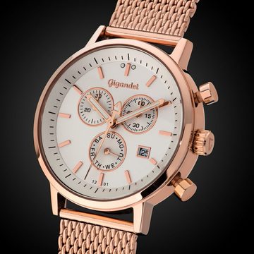 Gigandet Chronograph Classico, Mineralglas, Chronograph, Datumsanzeige, 24-Std. Anzeige