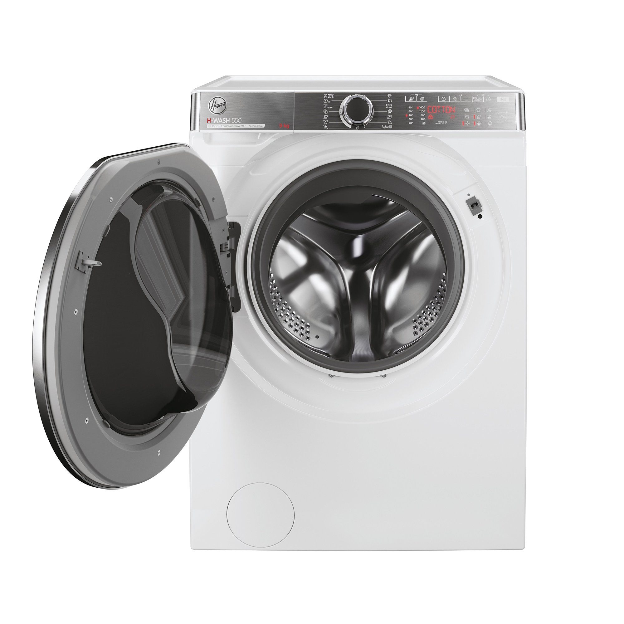Hoover Waschmaschine H-WASH App H5WPB69AMBC/1-S, / + 9 Expert Plus 1600 U/min, Programme, Mengenautomatik kg, 14 Design Wi-Fi Bluetooth, 550 hOn