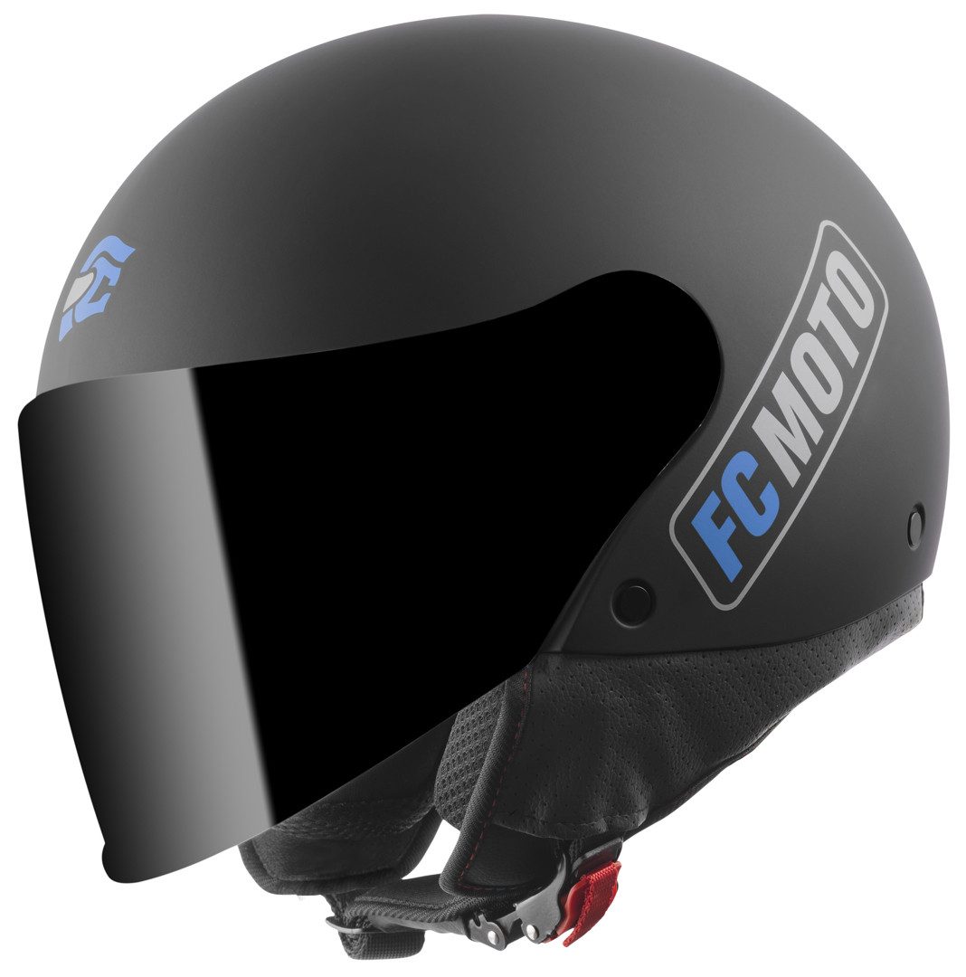 FC-Moto Motorradhelm Square-RS Jethelm, herausnehmbares Innenfutter