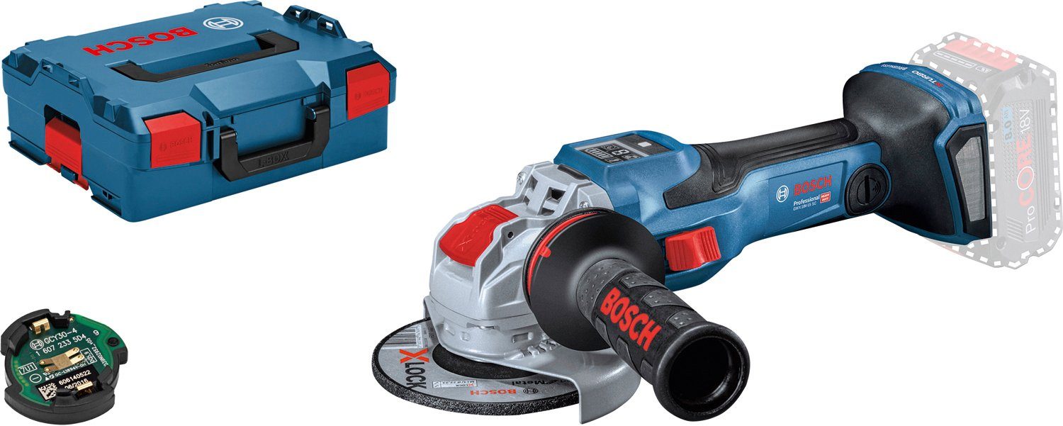 Bosch Professional Akku-Winkelschleifer GWS 18V-15 SC Professional, leistungsstark, ohne Akku und Ladegerät