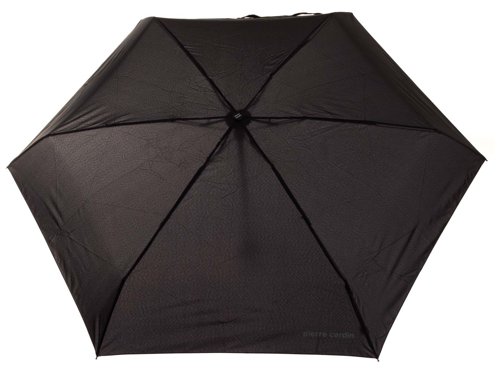 Pierre Cardin Taschenregenschirm NOIRE Taschenschirm mit Schirmhülle, schwarz, leicht