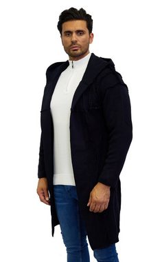 Denim Distriqt Strickjacke Lässige Herren StrickJacke mit besonderem Naht-Look