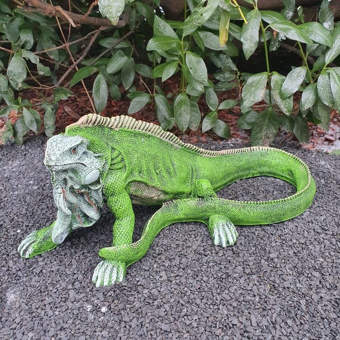 Aspinaworld Gartenfigur Leguan Figur 55 cm lang wetterfest
