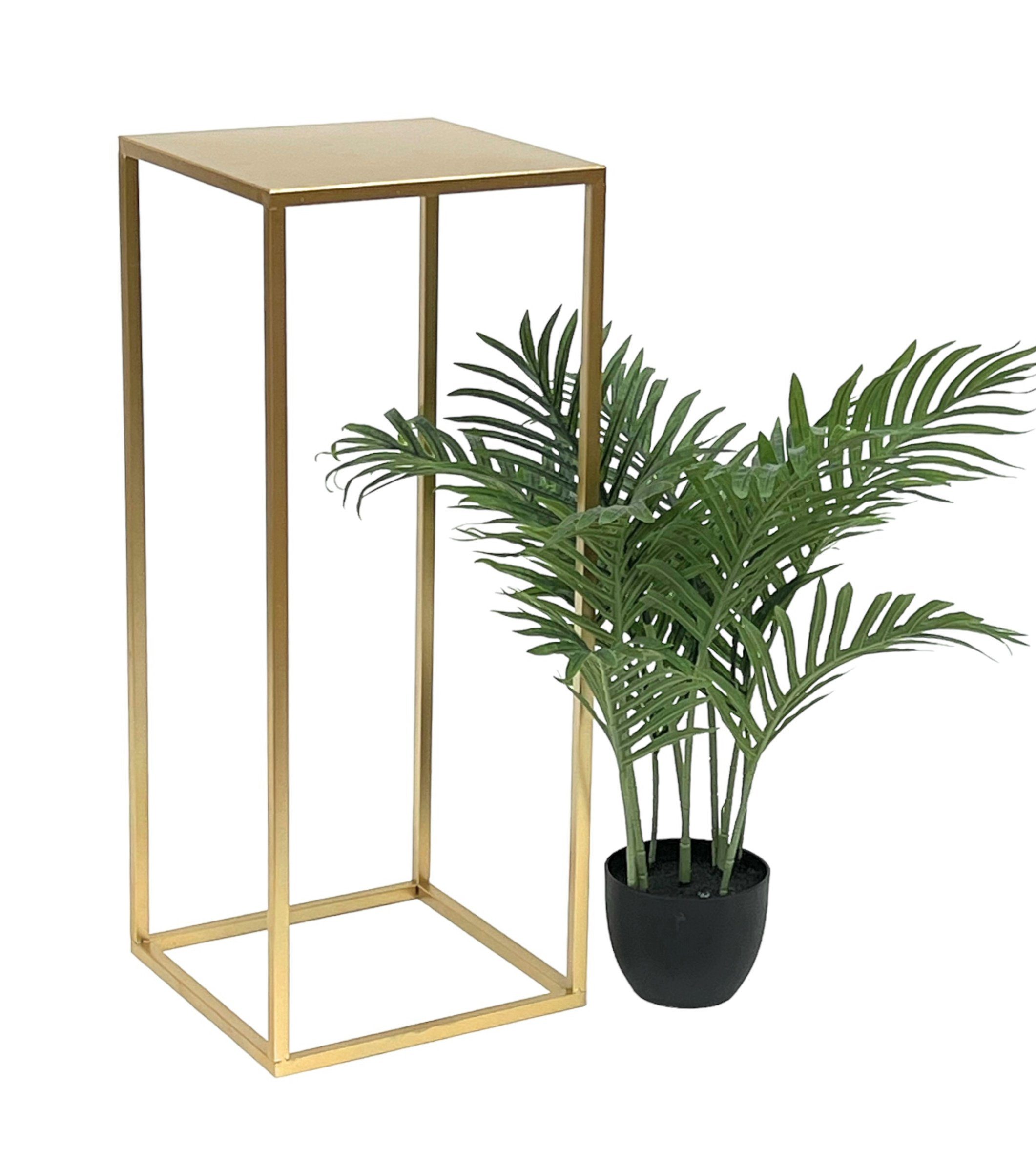 DanDiBo Blumenhocker Metall Gold Eckig 50-70 cm Blumenständer 96506
