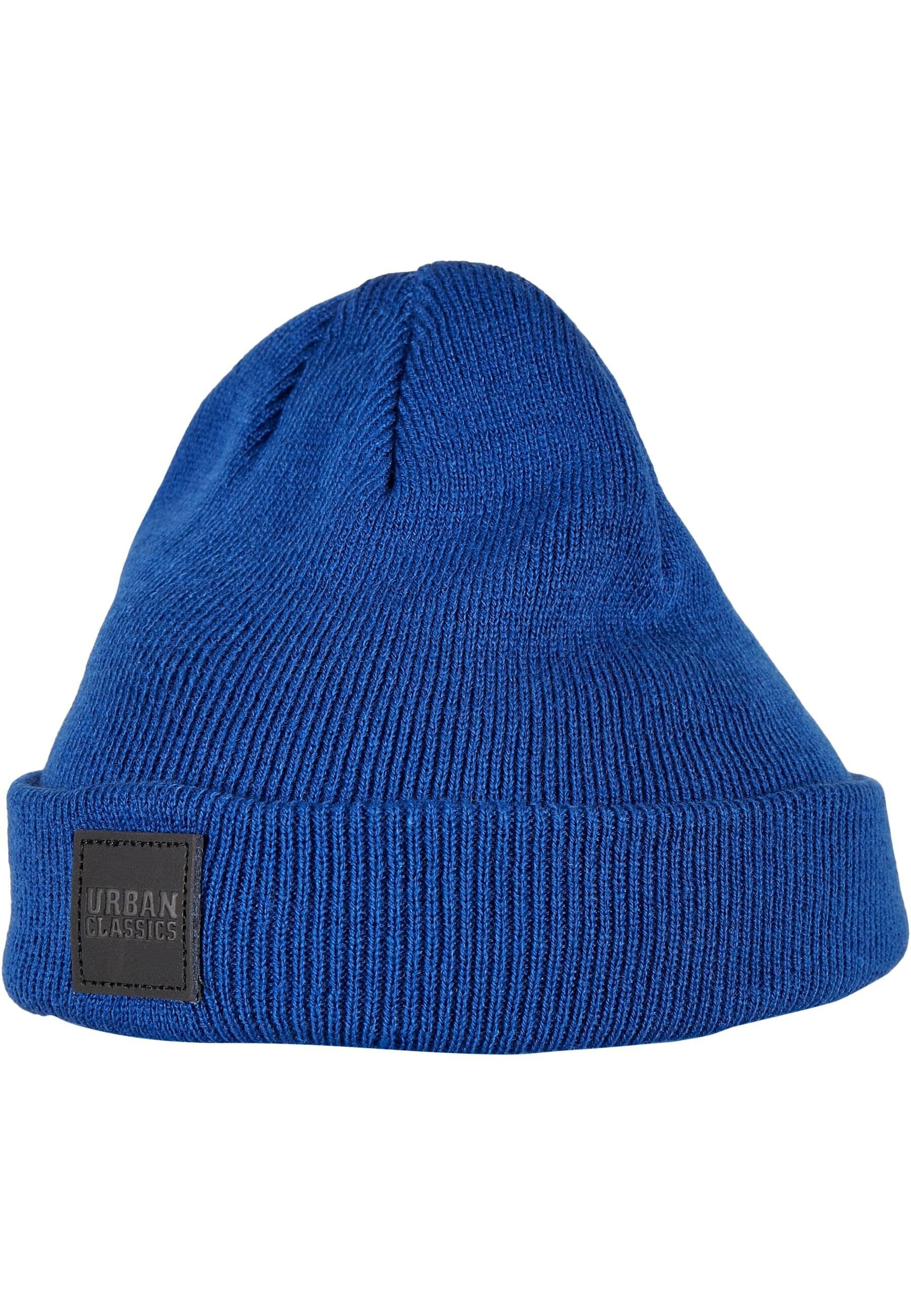 URBAN CLASSICS Beanie Damen Kids Logopatch black/royalblue 2-Pack Beanie (1-St)