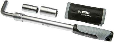 WGB Das Werkzeug Radmutternschlüssel, Steckschlüssel-Einsätze: 17 und 19 mm sowie 21 und 23 mm