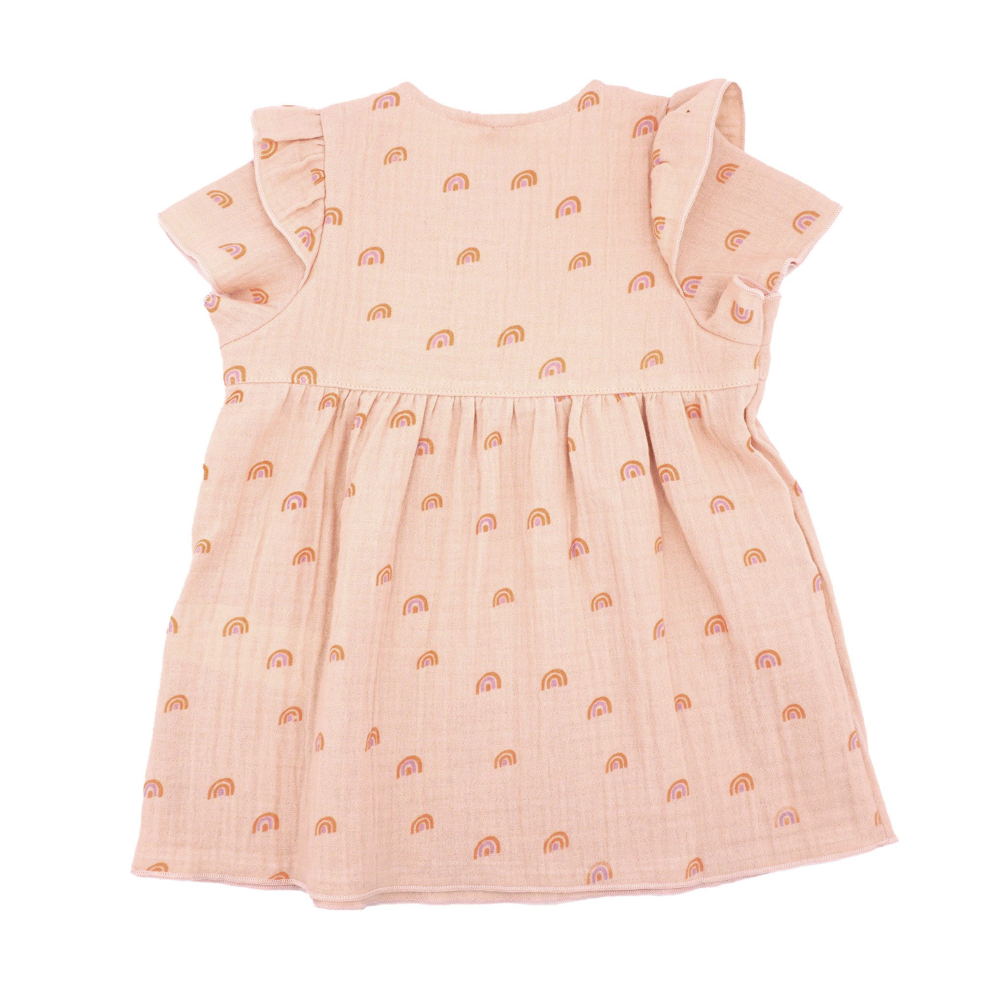 MAXIMO Sommerkleid GOTS BABY GIRL-Kleid, Kurzarm Musselin, Futter (1-tlg)