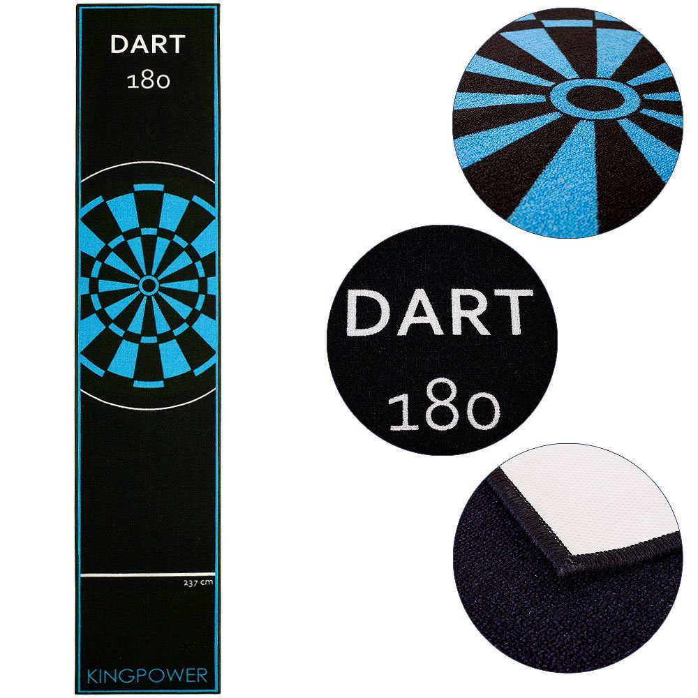 Dartmatte Turnier Matte Dartteppich Dart Matte Dartmatte Darts 290 x 60 cm Blau