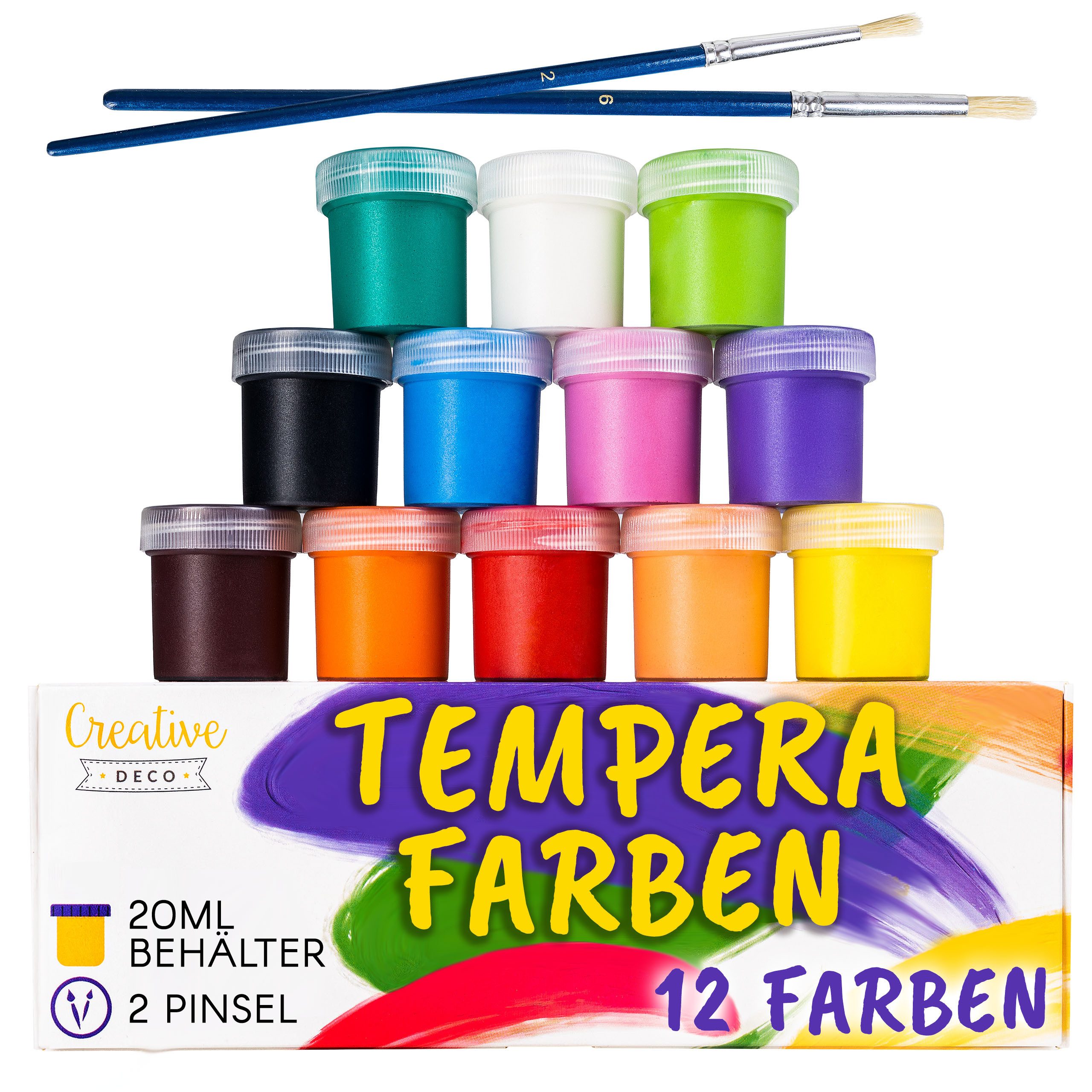 Creative Deco Fingerfarbe Пальчиковые краски Kinder Ungiftig Ремесленные краски, auf Wasserbasis