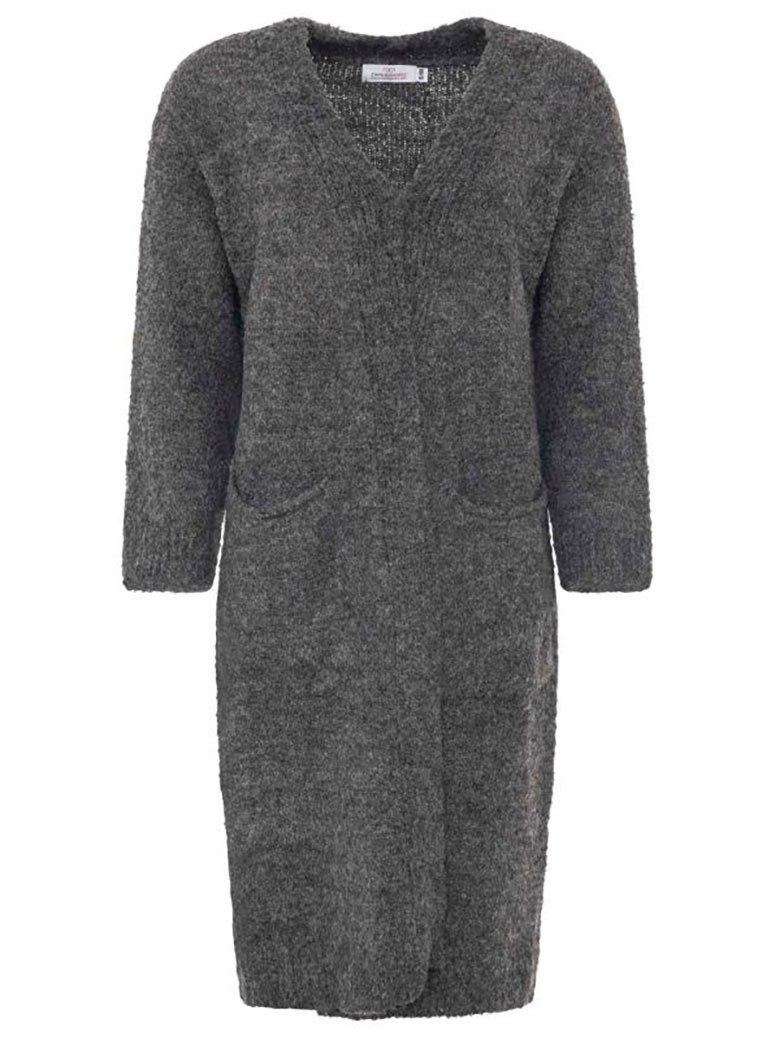 Zwillingsherz Strickjacke "Kuschel" mit Taschen und Wollanteil günstig online kaufen