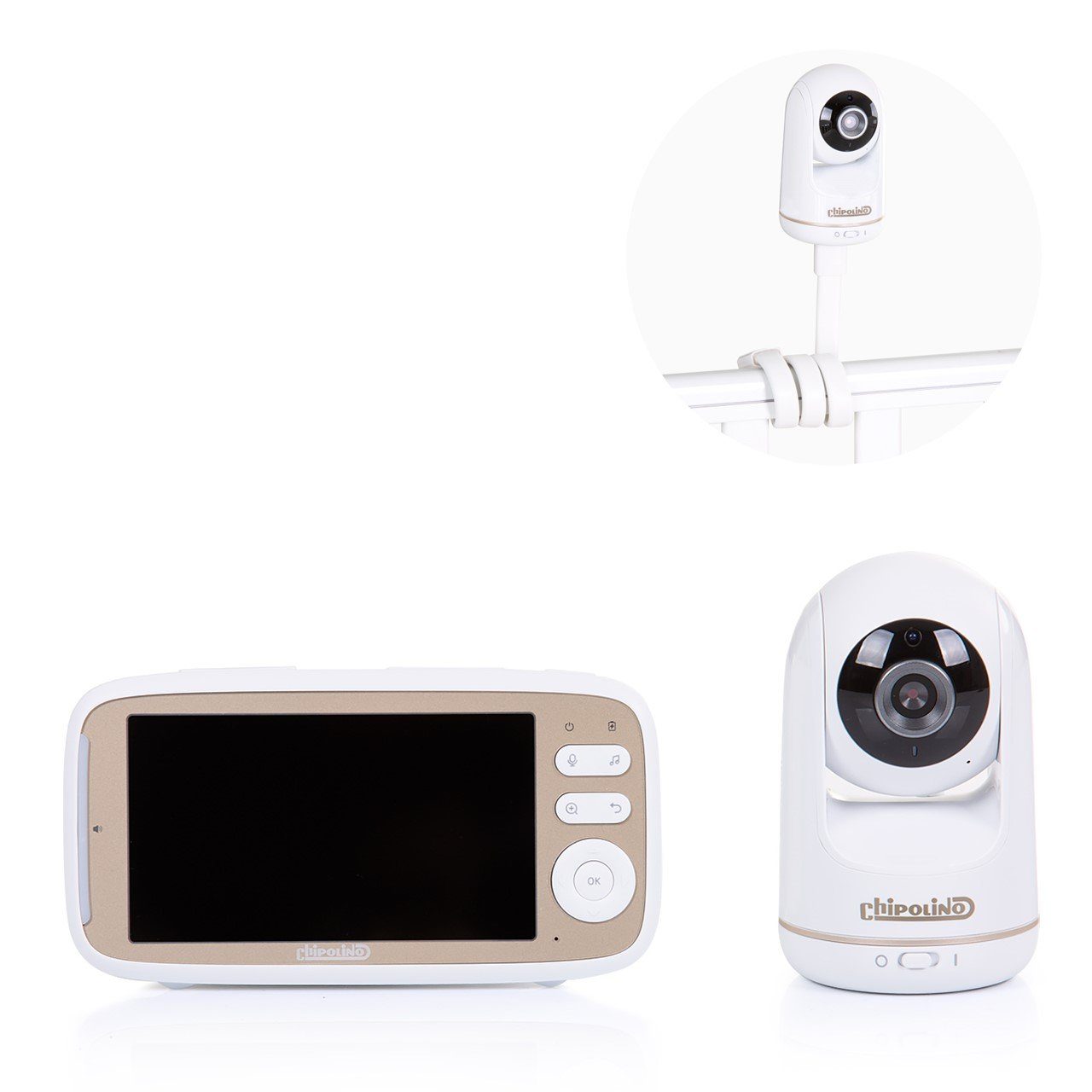 Babyphone mit Kamera Nachtsicht Video Babyfon Vox Funktion Temperatursensor  Akku
