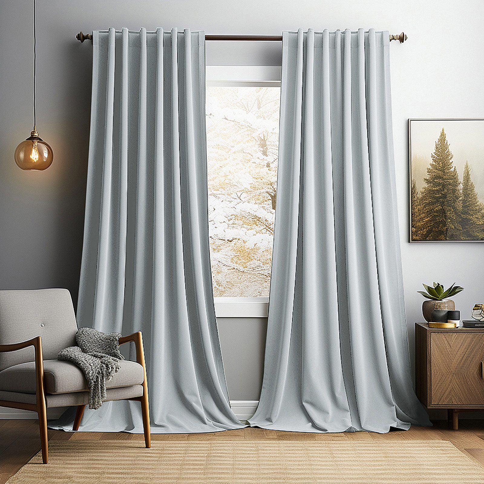 LMaxhome Verdunkelungsvorhang Blickdicht Samt Velvet Vorhang günstig online kaufen