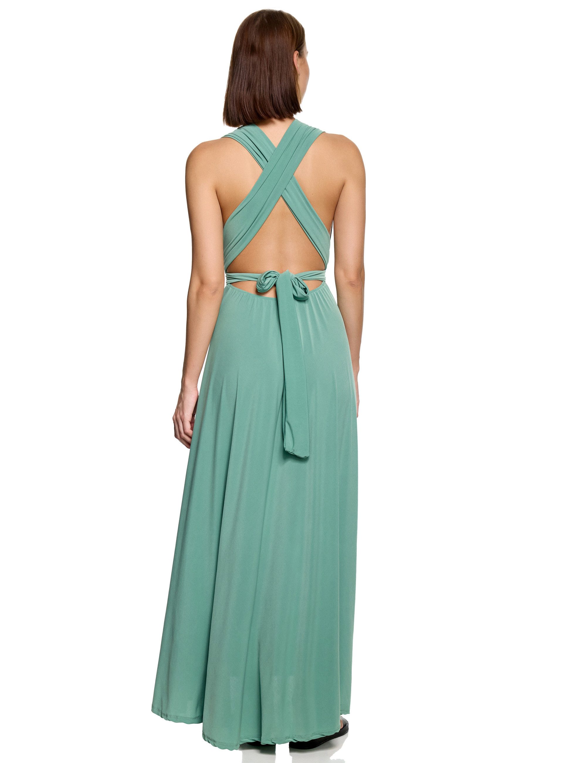 Worldclassca Abendkleid Worldclassca Abendkleid Partykleid Lang mit Schlitz Sommerkleid Maxikleid Cocktailkleid Wickelkleid Elegant Schulterfrei Ärmellos