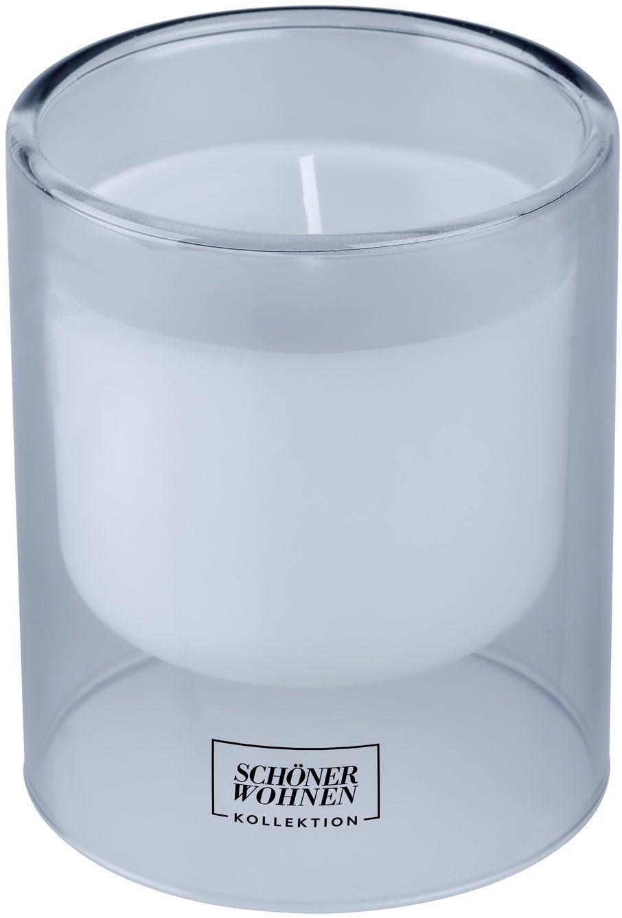 SCHÖNER WOHNEN-Kollektion Duftkerze »Soft Cotton L« (1-tlg), im Glas, wohlig frischer Duft, Brenndauer 45 - 55 Stunden