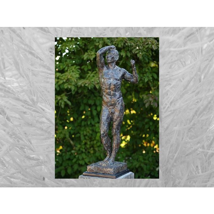 IDYL Gartenfigur IDYL Bronze-Skulptur Nackter Mann von Rodin Bronze