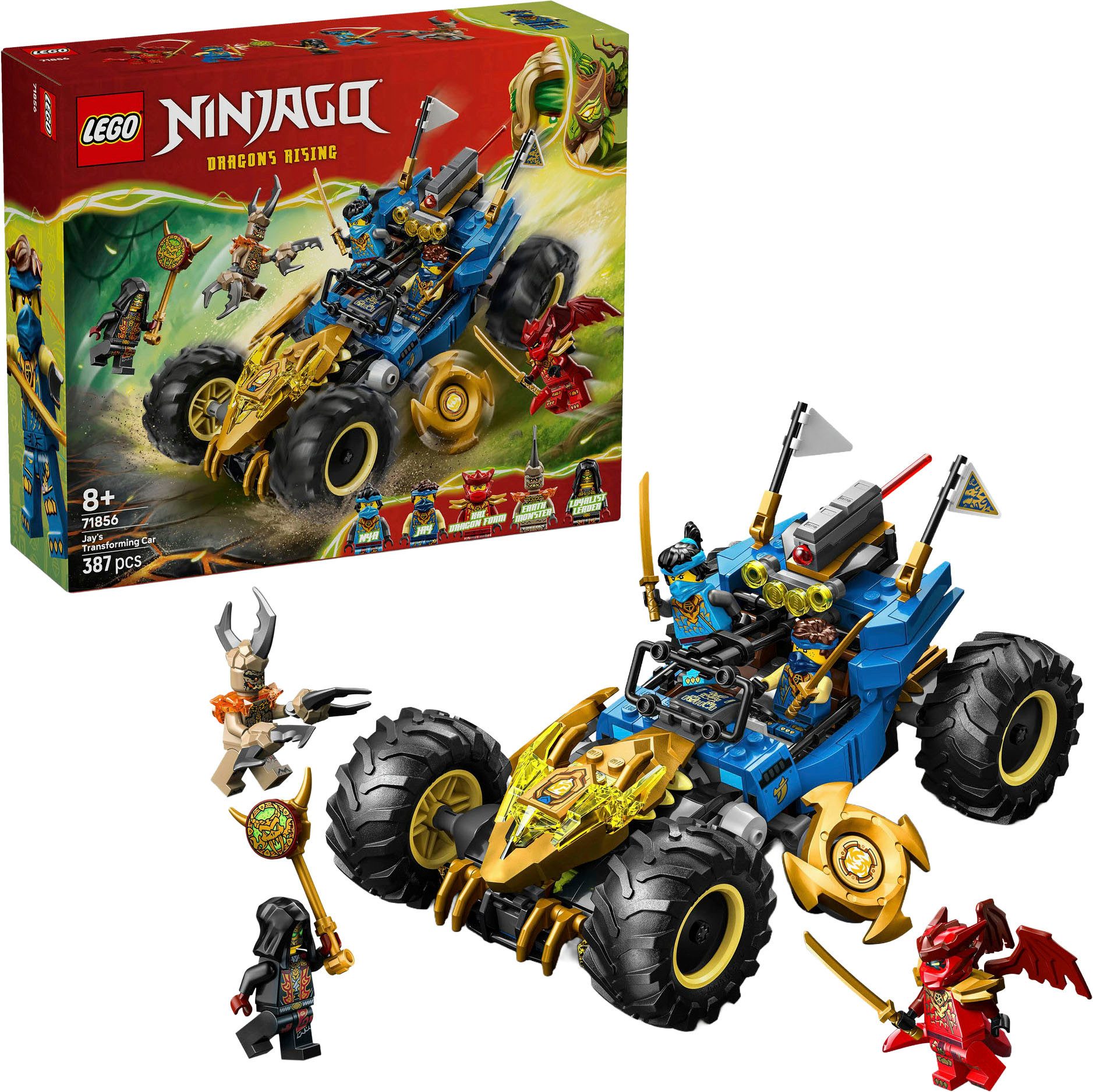 Jays Transformationsflitzer (71856), LEGO Ninjago Konstruktionsspielsteine