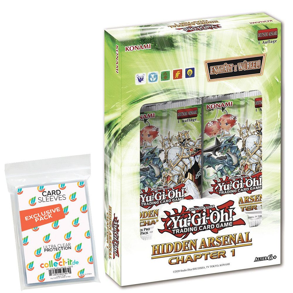 Yu-Gi-Oh Sammelkarte Yugioh Hidden Arsenal: Chapter 1 1 Box Deutsch + Sleeves