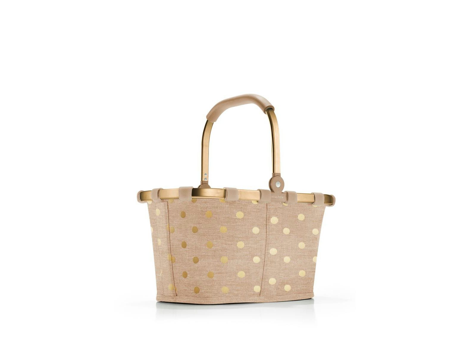 REISENTHEL® Einkaufskorb carrybag XS frame metallic dots coffee