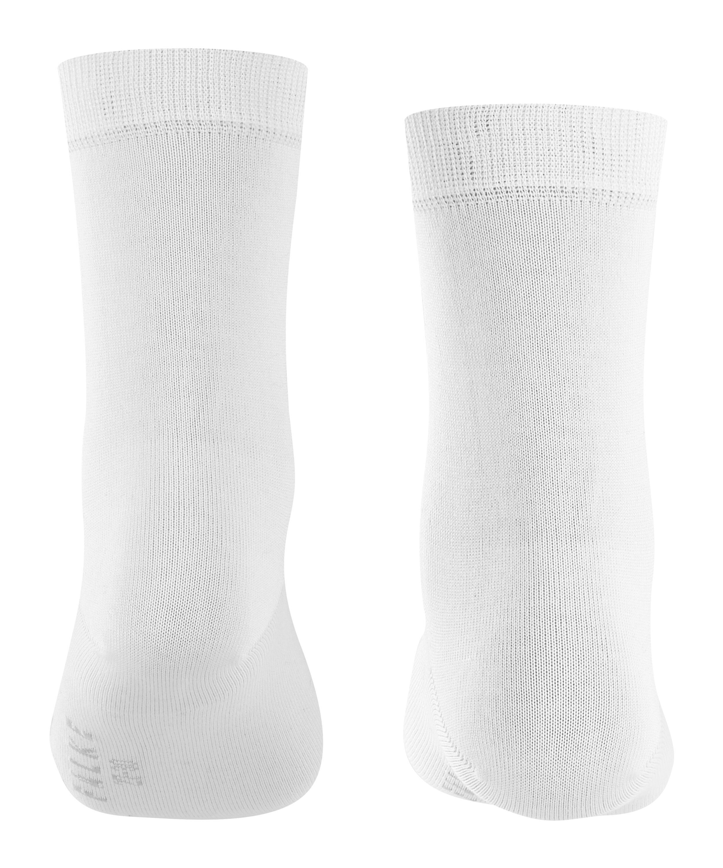 white Finesse (1-Paar) Socken Cotton (2000) FALKE