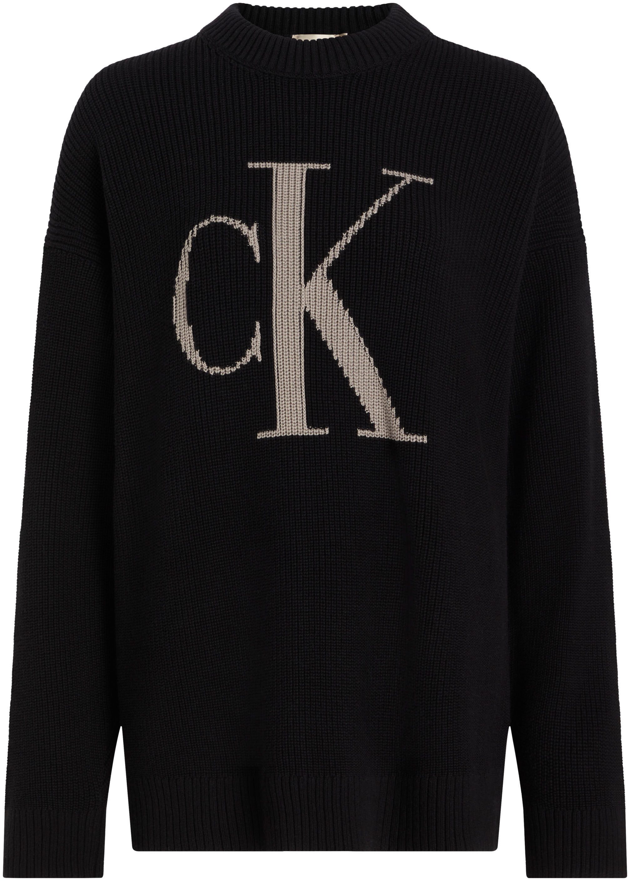 Strickpullover CK INTARSIA HIGH NECK SWEATER