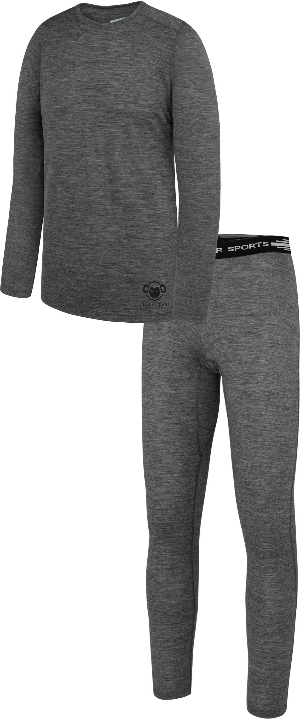 normani Thermohose Kinder Merino Thermo Unterwäsche Ski-Funktionsunterwäsche für Junge und Mädchen – 100 % Merinowolle – Bild 2 von 5