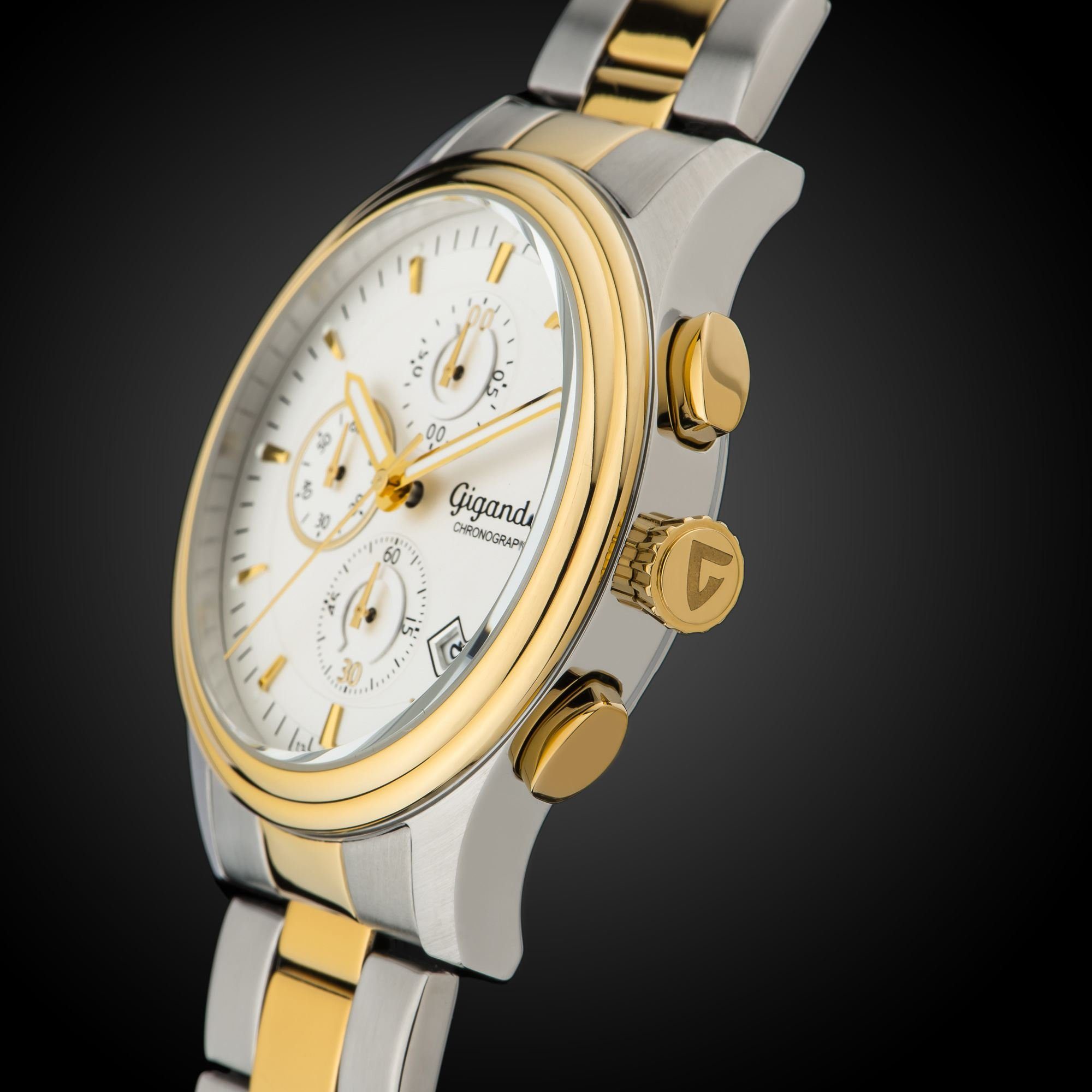 Mineralglas, Traveller, Gigandet Chronograph Chronograph Datum,