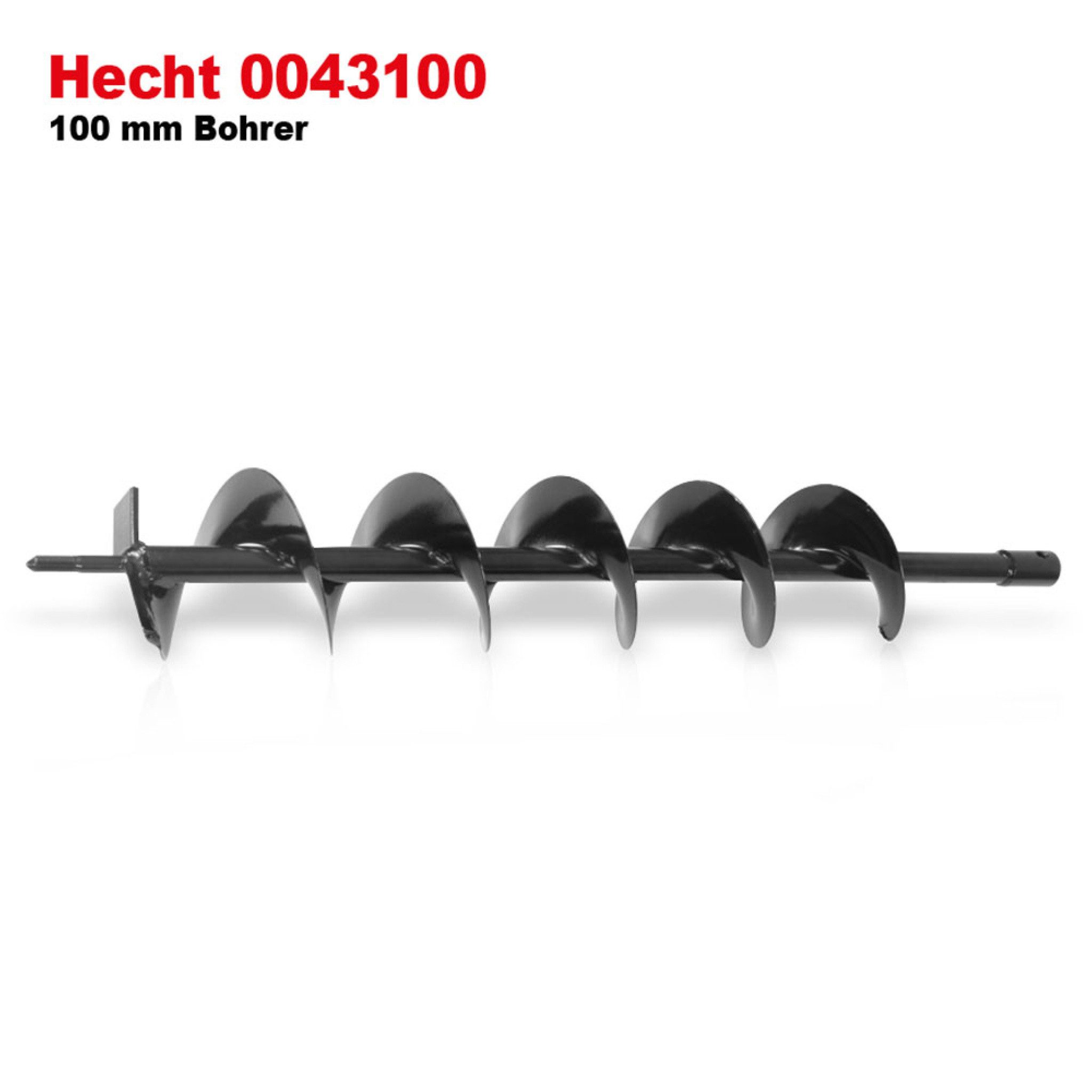 Hecht Erdbohrer Set mit 100mm, 150mm, 200mm Bohrer, 2,4 PS, 1,8 kW, max. 160 U/min, 160 U/min, Robust und leistungsstark