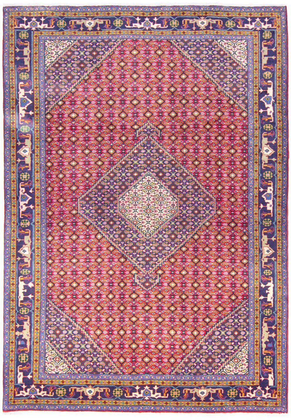 Wollteppich Ardebil Medaillon Rosso 287 x 202 cm, morgenland, rechteckig, Höhe: 10 mm, Unikat mit Zertifikat