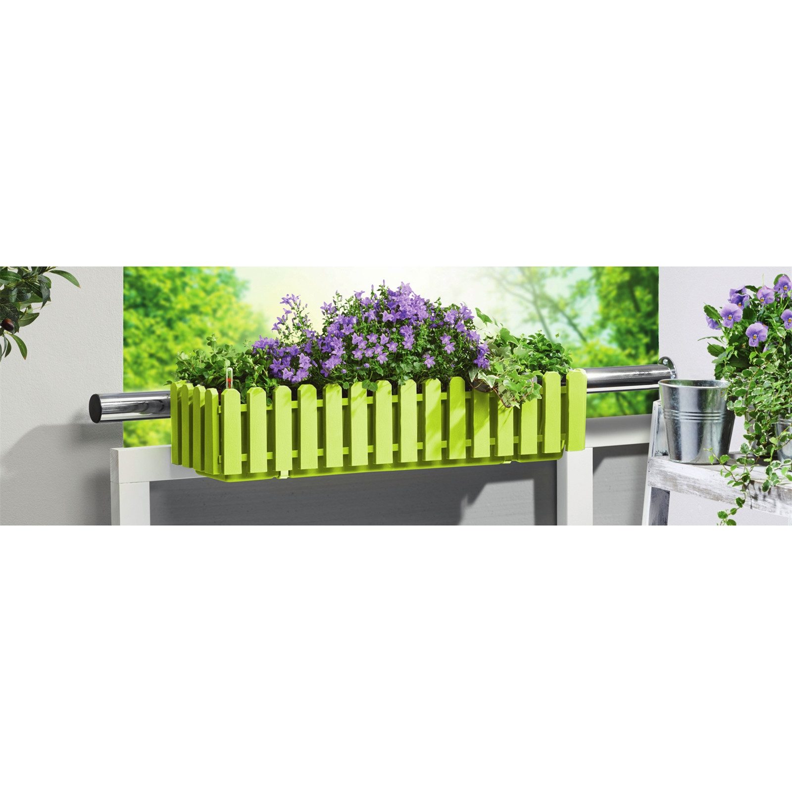 HTI-Living Blumenkasten Blumenkasten mit Wasserspeicher Nessa 75 cm Grün (S günstig online kaufen