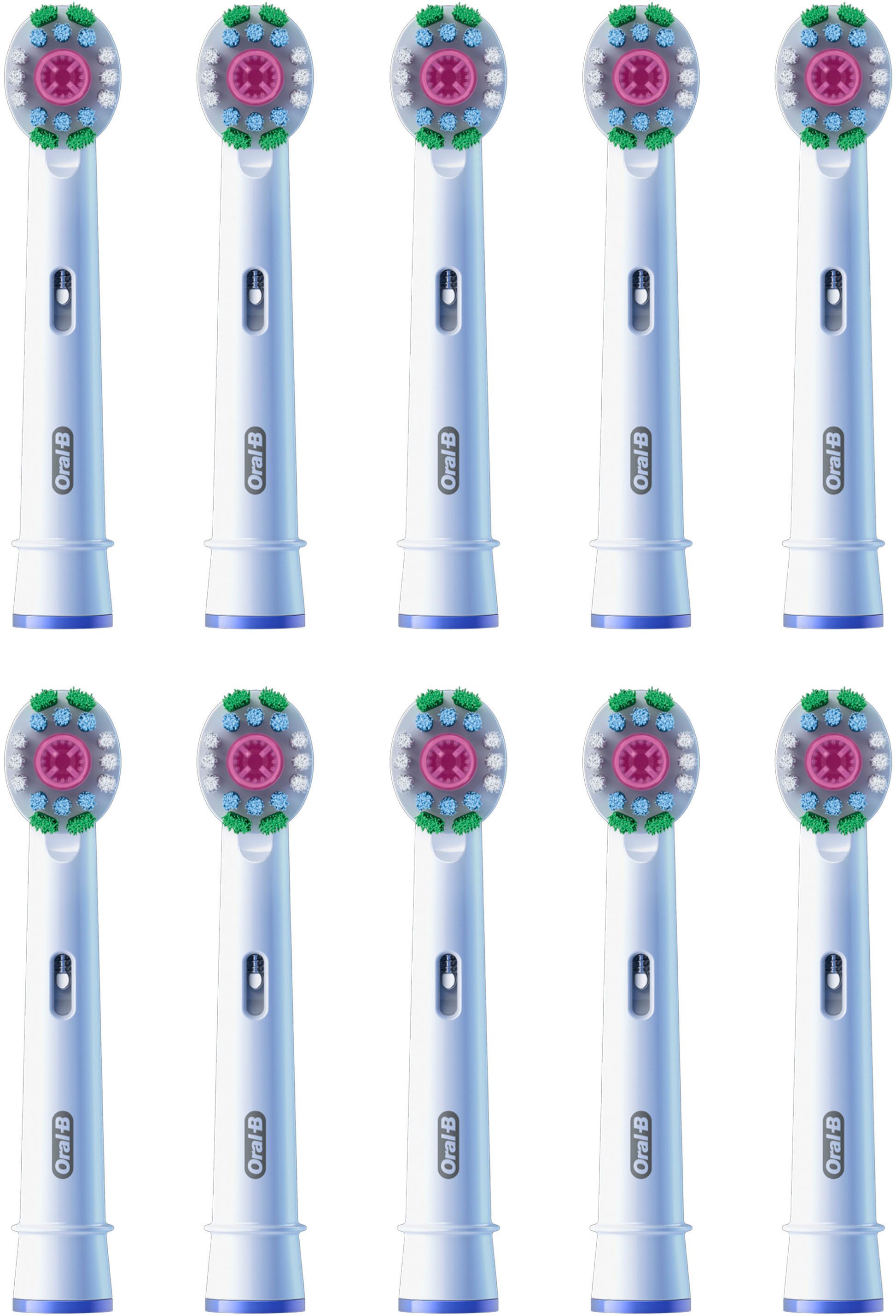 Oral-B Aufsteckbürsten Pro 3DWhite, aufhellende Zahnreinigung mit innovativen X-förmigen Borsten