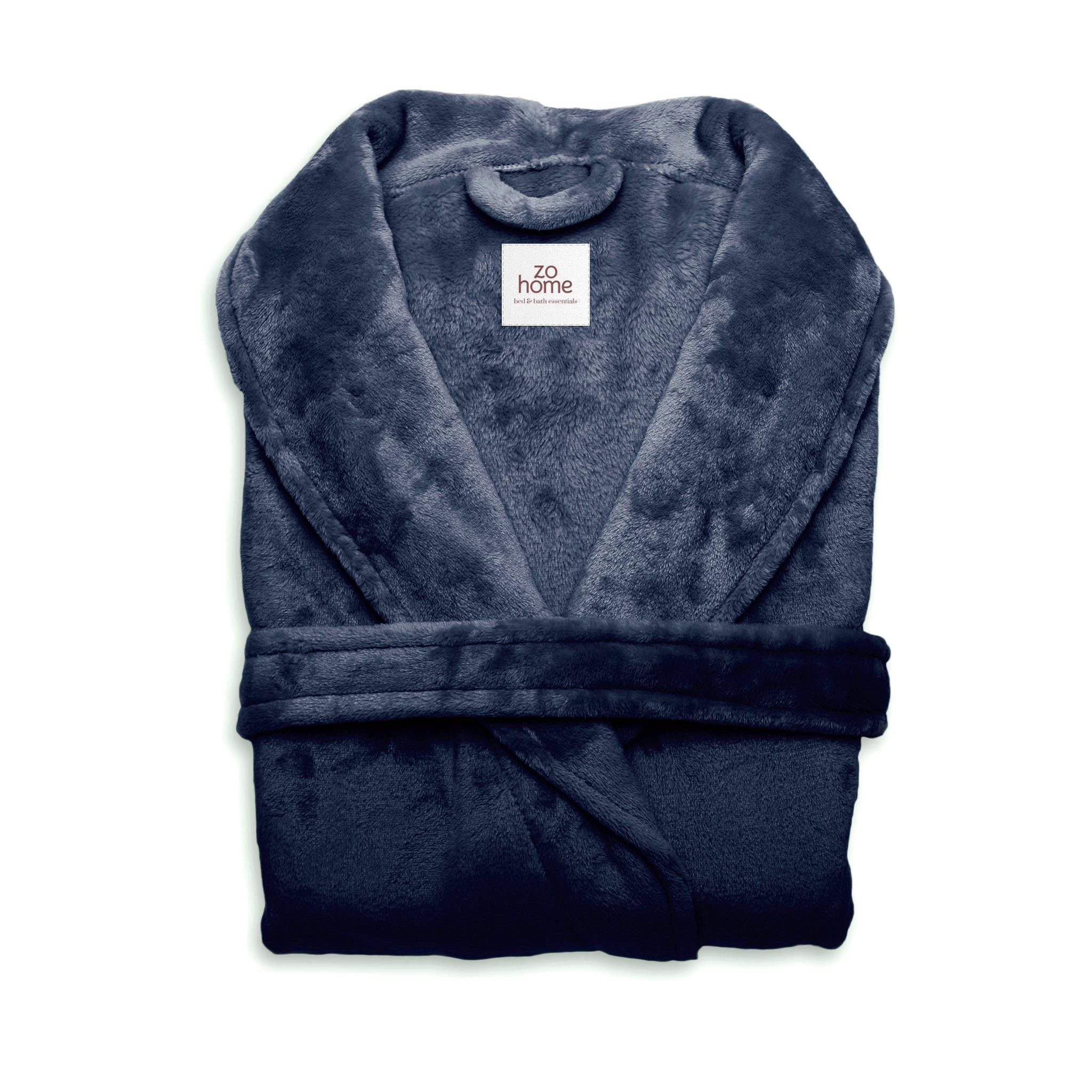 Bademantel Cara Bademantel Lang XL Navy Blue Bademantel XL Navy-Blue Uni