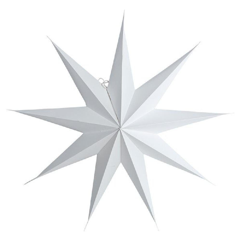 House Doctor Weihnachtsbaumkugel Weihnachtsstern Star Weiß (60cm) (9-er)