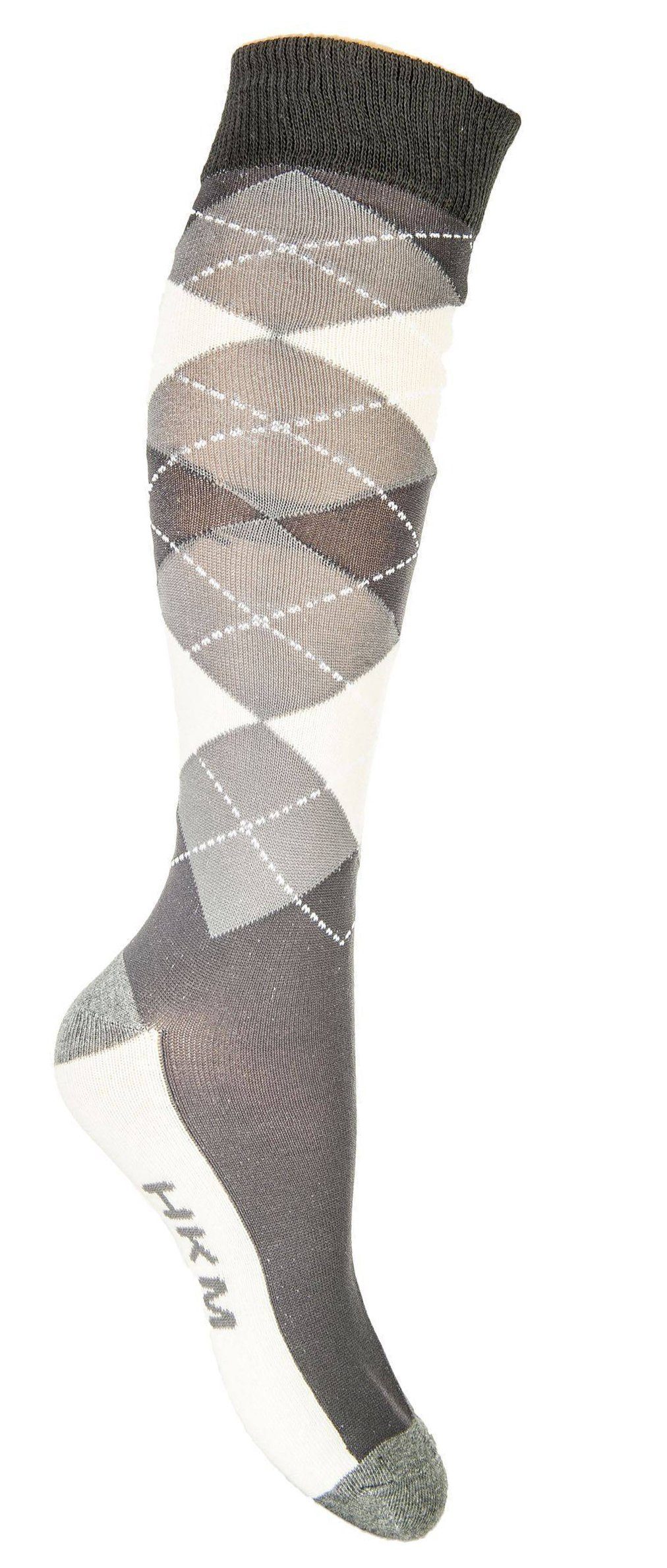 HKM Reitsocken Reitsocken -Check Classico- grau/vanille (9518)