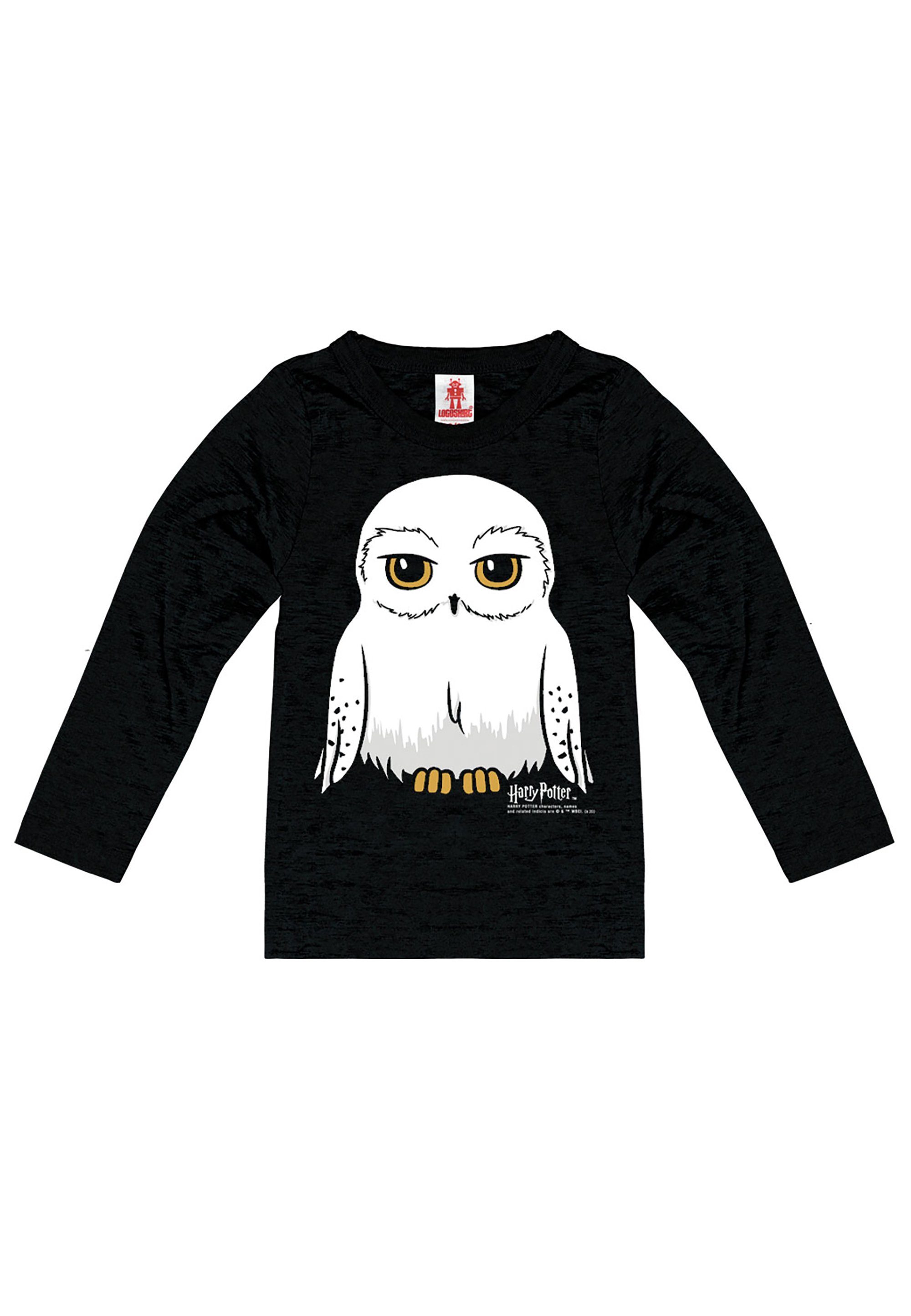 Hedwig - Print Langarmshirt Potter LOGOSHIRT mit coolem Harry