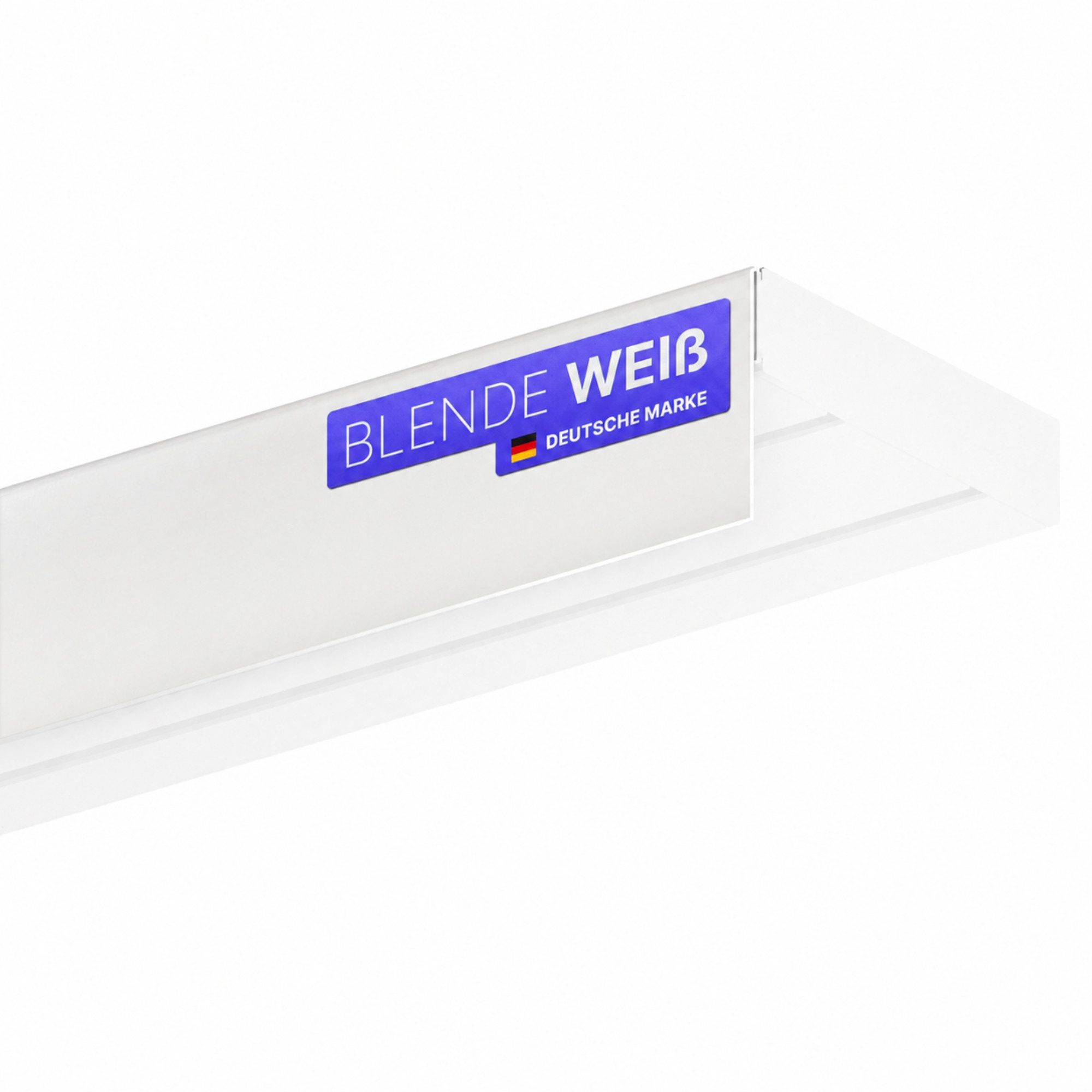 Bestlivings Gardinenschiene Blende für eine saubere Fensteroptik, geklemmt, Kunststoff, viele Farben & Holzoptiken, 5cm hoch, robust und flexibel, kürzbar