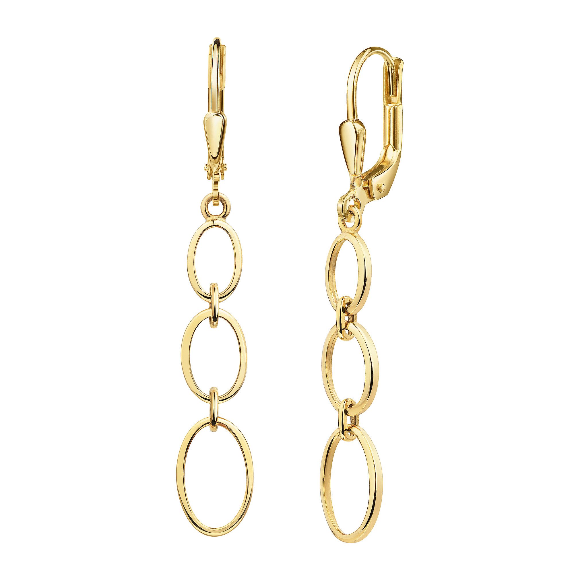 Firetti Paar Ohrhänger Schmuck Geschenk Gold 333 Ohrschmuck Ohrringe Oval