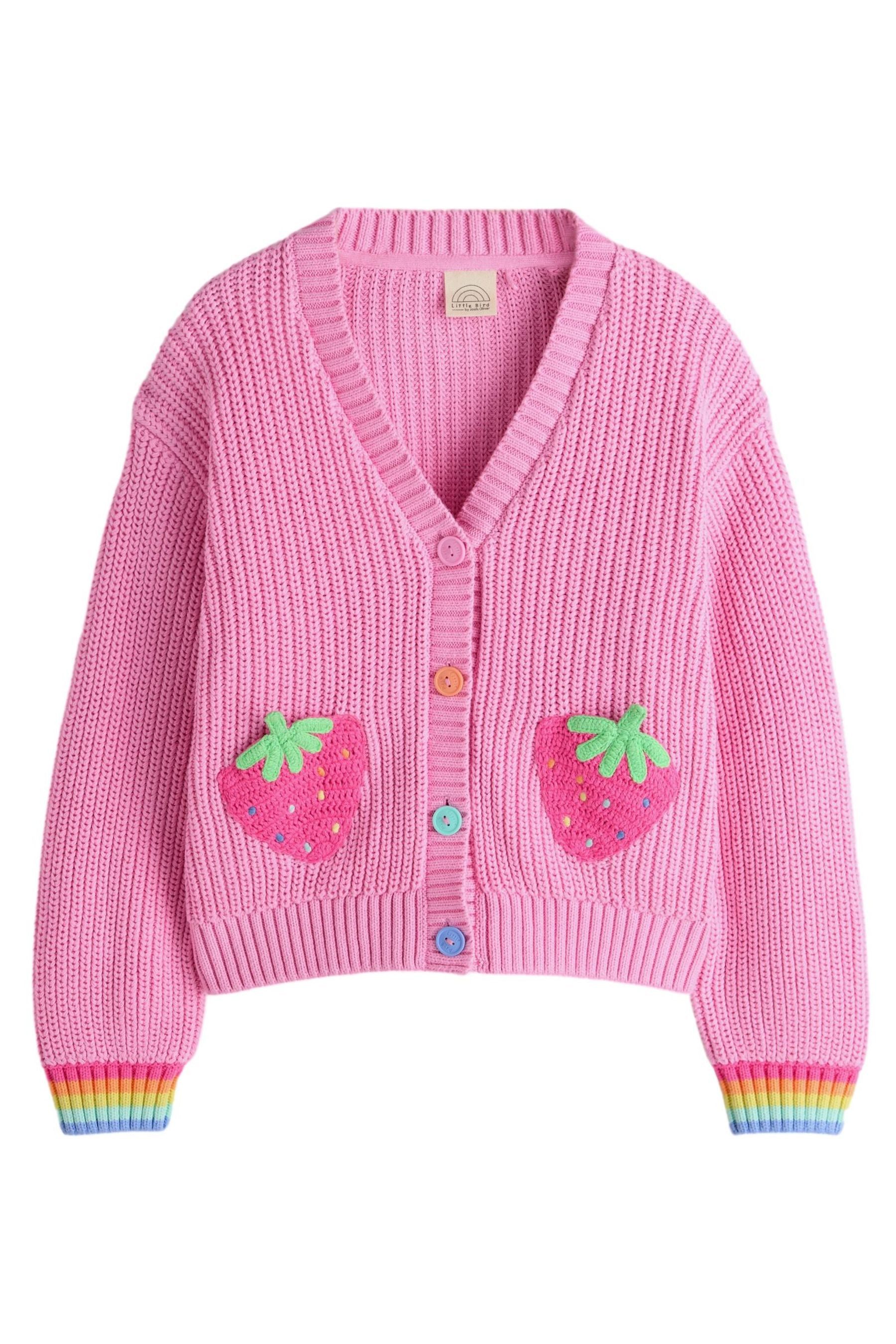 Little Bird by Jools Oliver Strickjacke Little Bird by Jools Oliver Strickjacke, Erdbeere (1-tlg)