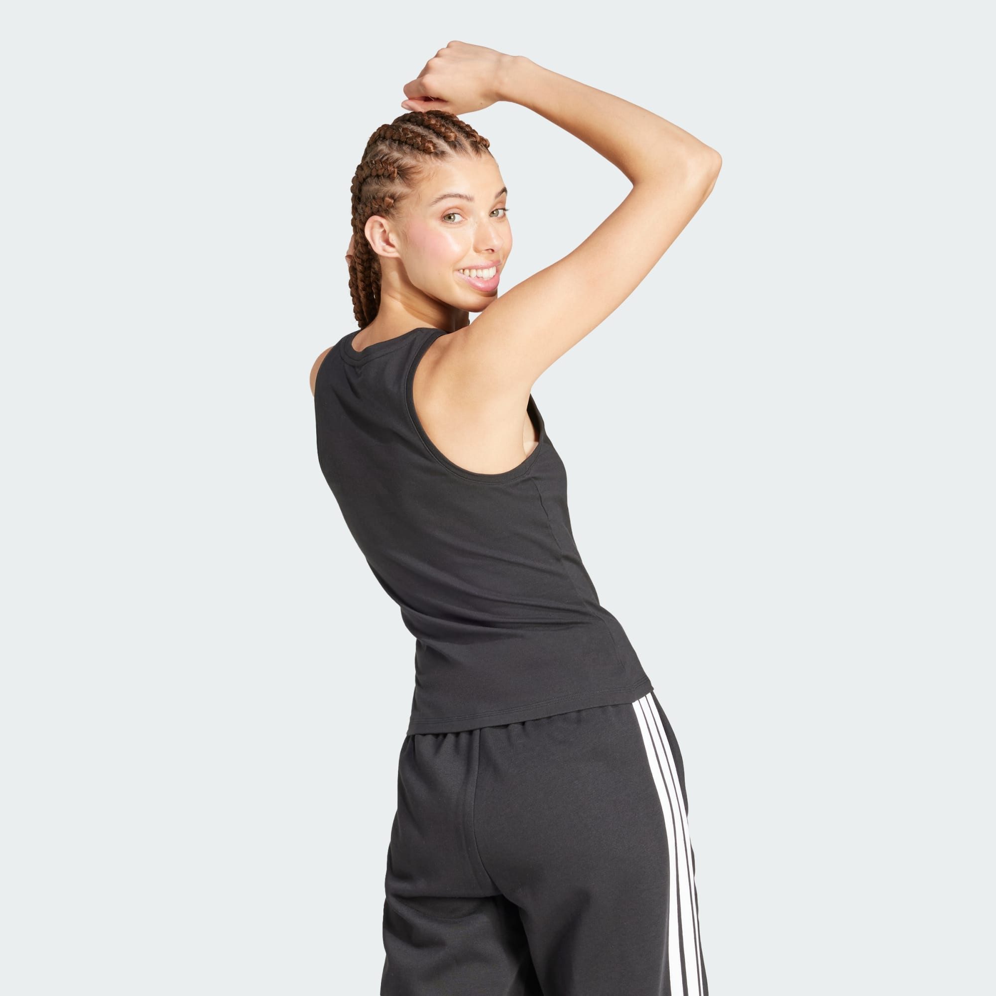 adidas Sportswear Tanktop ESSENTIALS LINEAR SLIM COTTON TANKTOP (1-tlg) – Bild 2 von 5