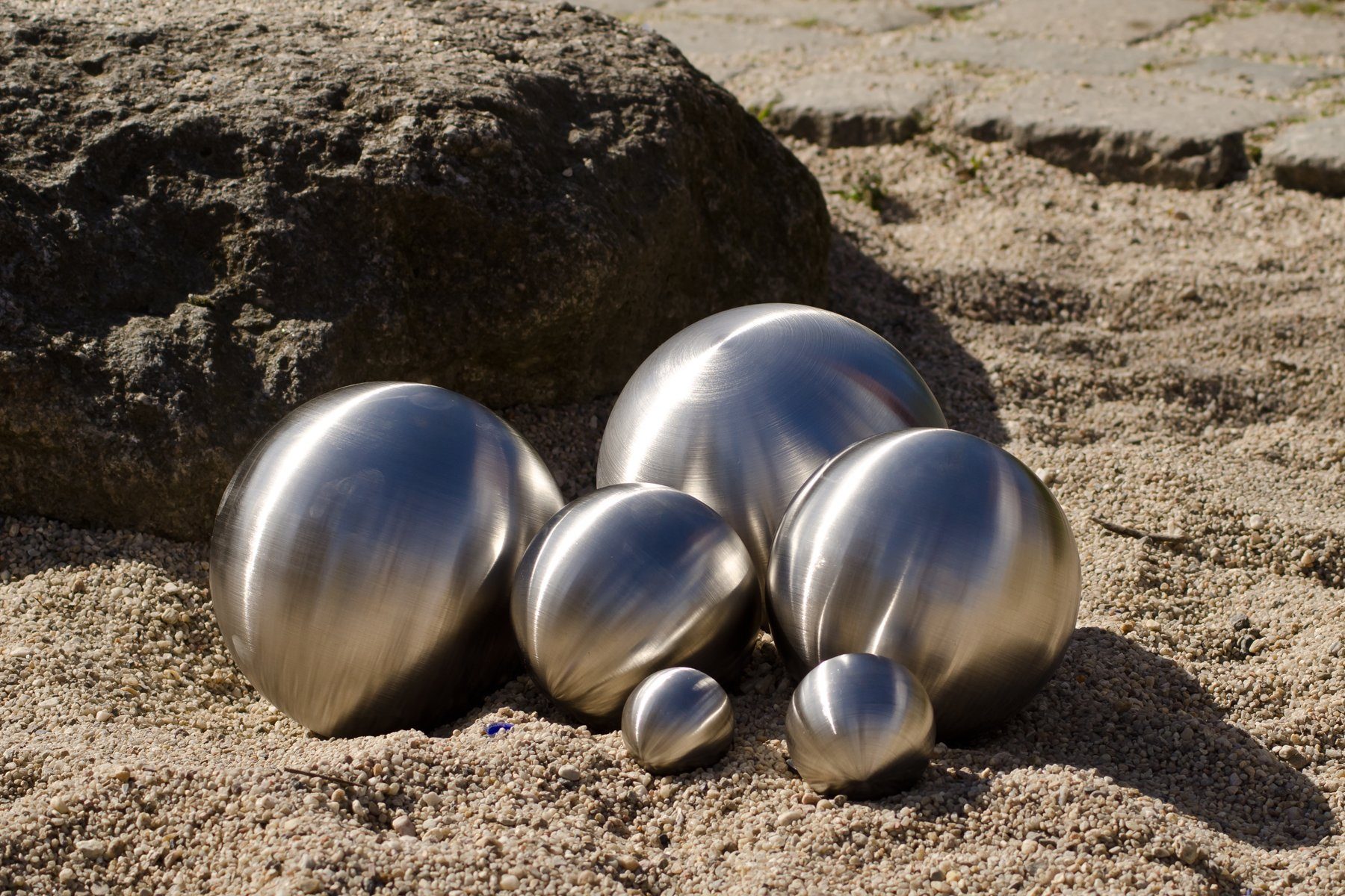 Köhko Dekokugel Köhko 3-58 cm matt aus hochwertigem Edelstahl Gartenkugel günstig online kaufen