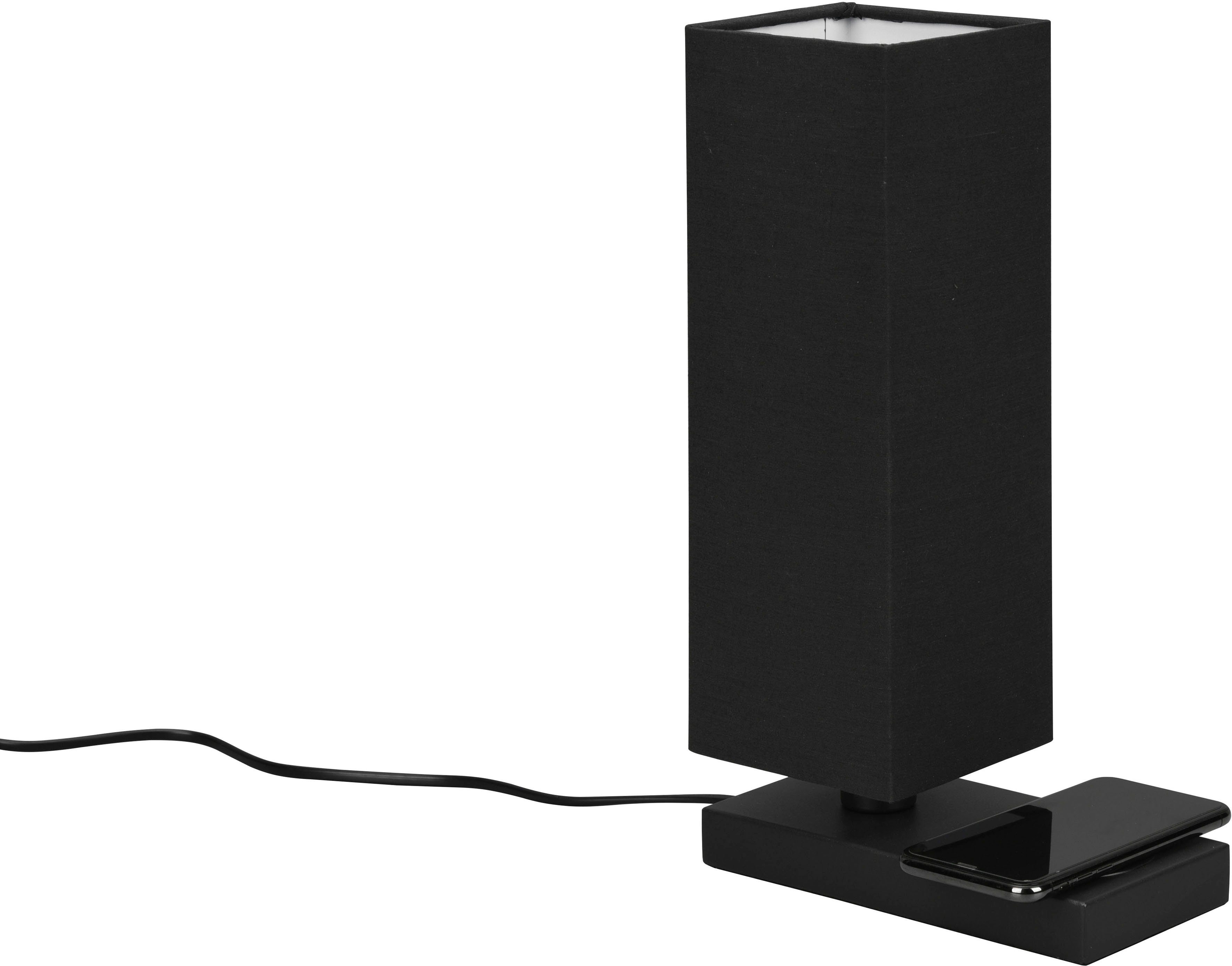 Reality Leuchten Schreibtischlampe Haley, Ein-/Ausschalter, ohne Leuchtmittel, warmweiß - kaltweiß, Touch-Tischleuchte mit induktiver Ladestation, exkl 1xE14 max 40W