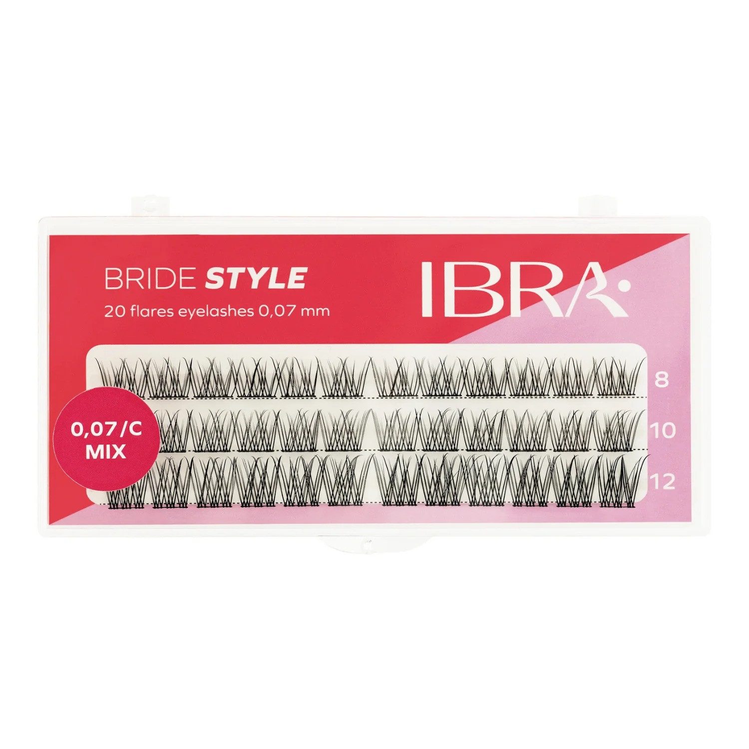Ibra Einzelwimpern Bride Style 20 Flares Wimpern Mischen Sie Wimpernbüschel