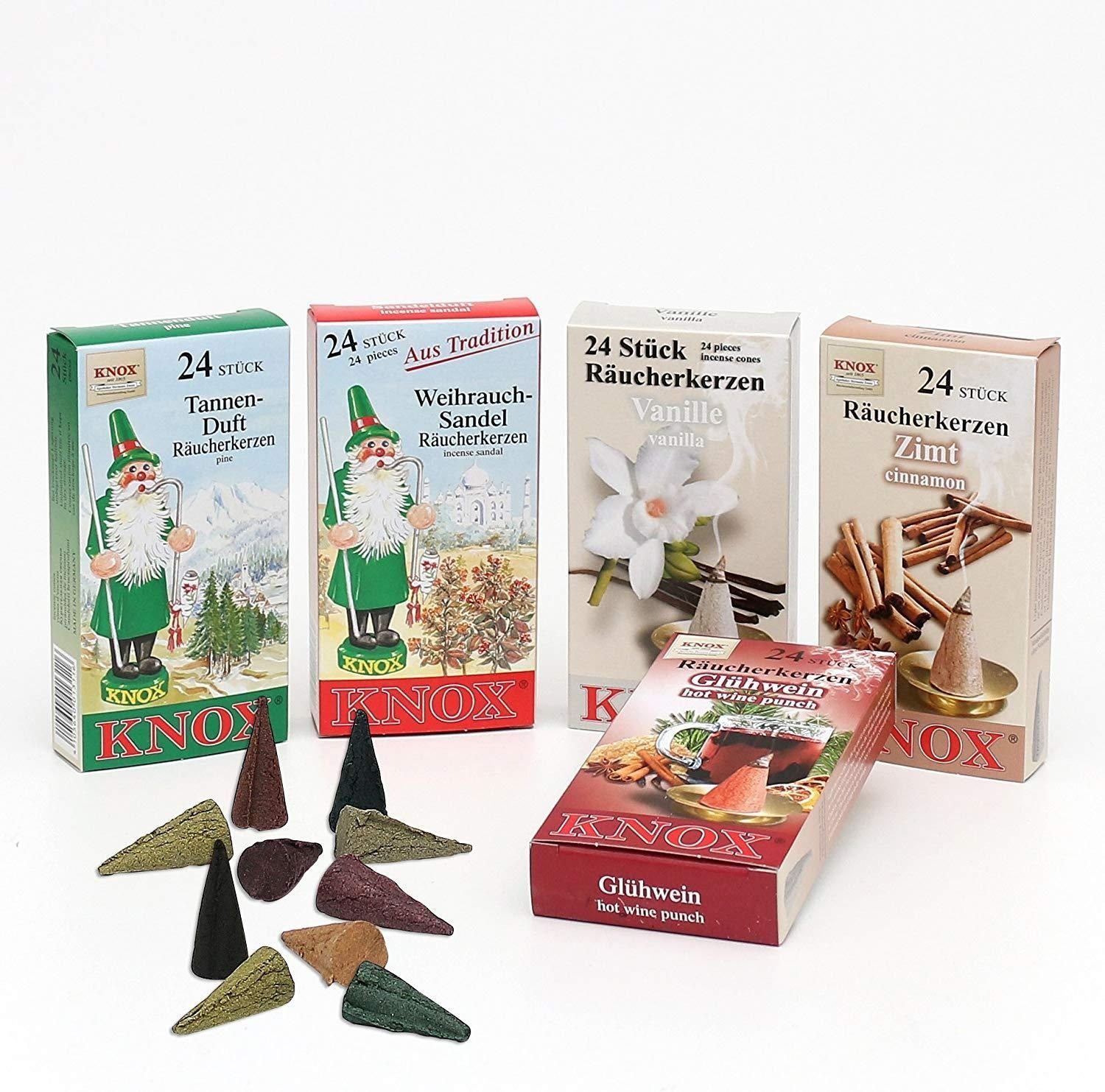 KNOX Duftkerze 5er Set Räucherkerzen verschiedene günstig online kaufen