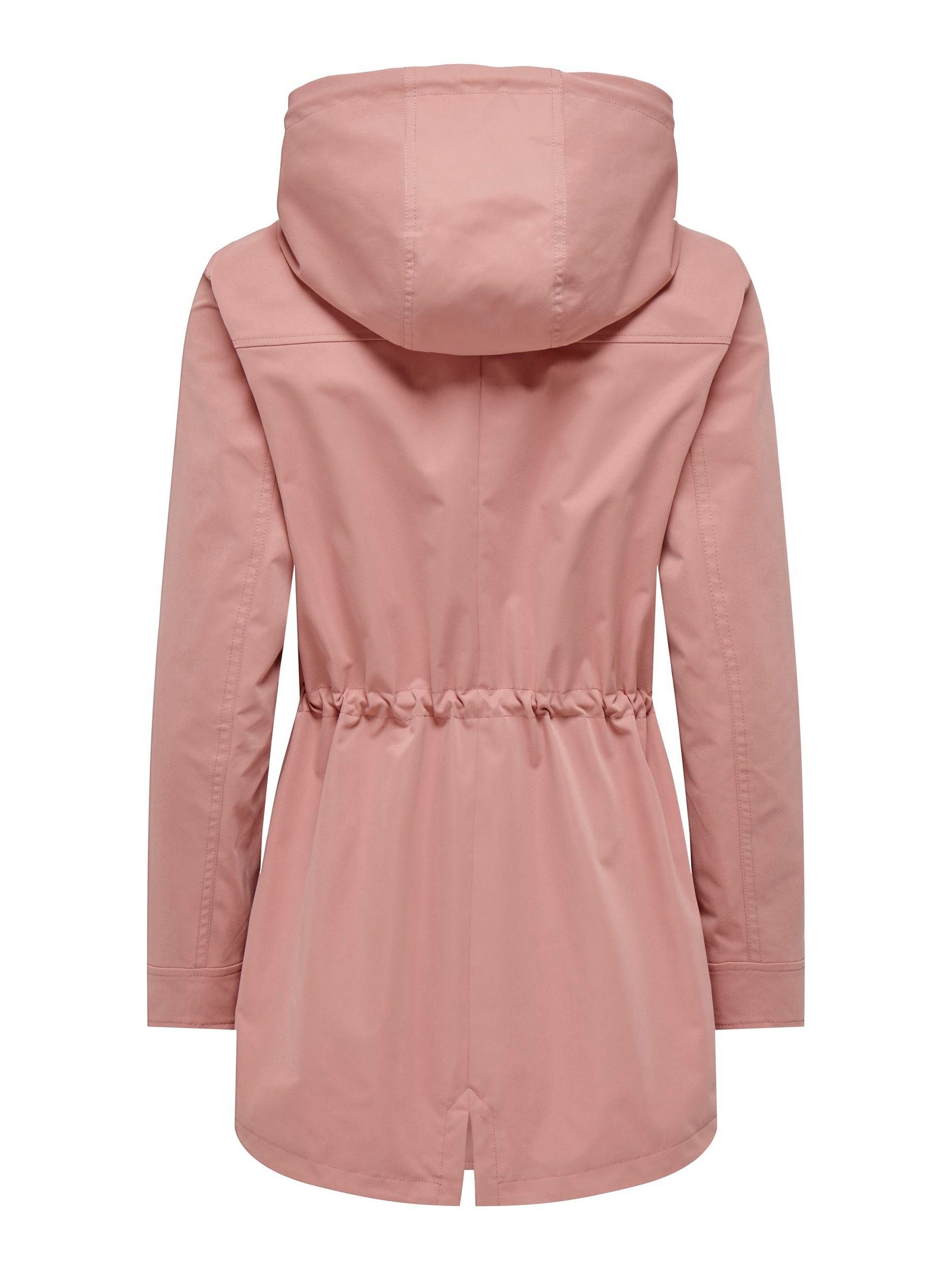 LIFE ONLLOUISE OTW PARKA CC ONLY Kurzmantel Old Rose