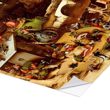 Posterlounge Wandfolie Hieronymus Bosch, Weltgerichtstriptychon - Das jüngste Gericht, Malerei