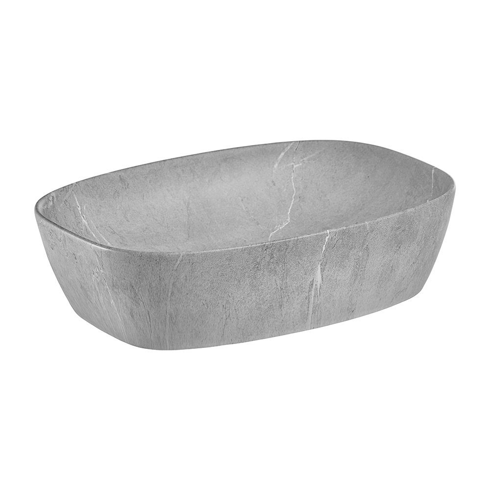 Lomadox Waschbeckenschrank XANTEN-56 anthrazit, Wotan Eiche Nb., schwarze R günstig online kaufen