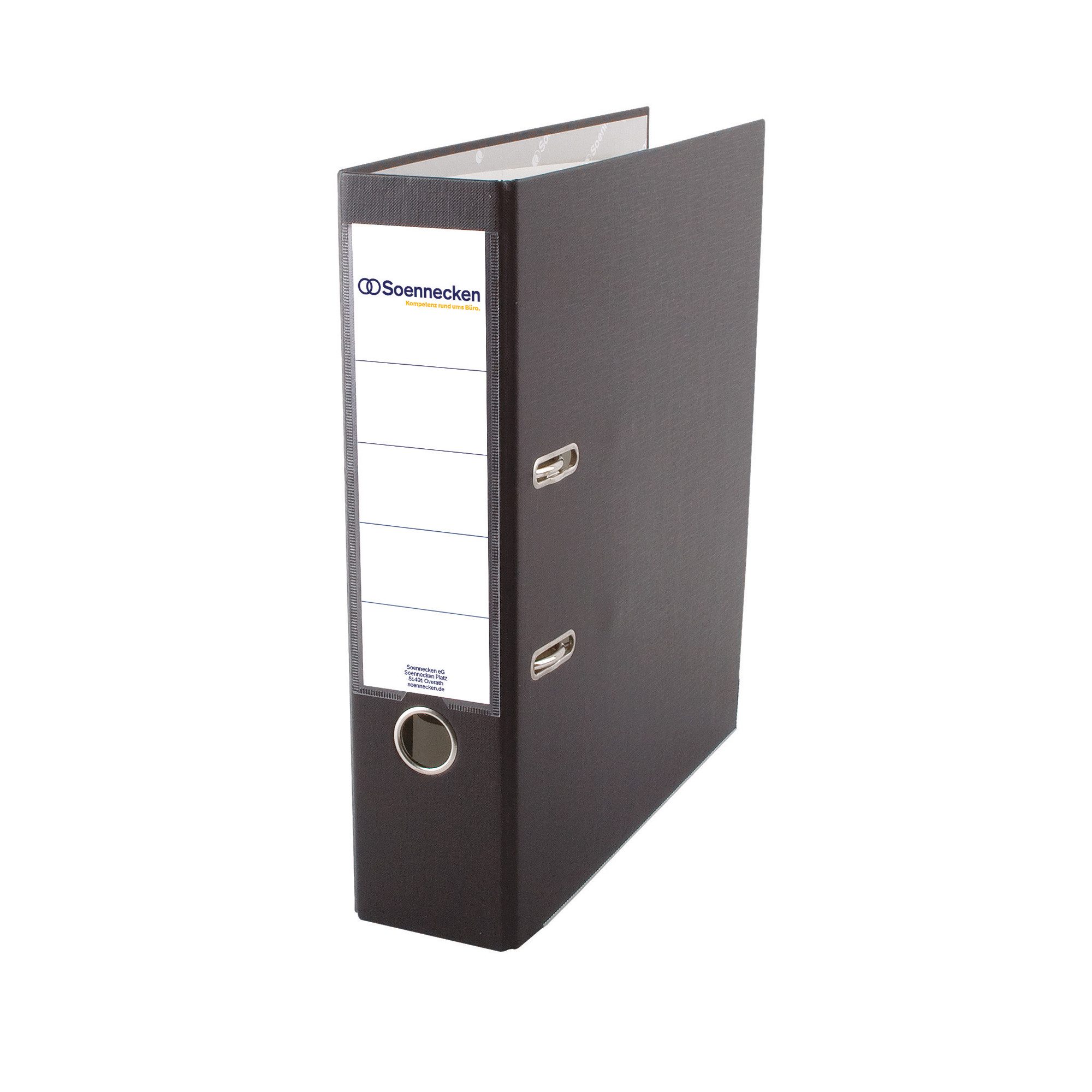 Soennecken Aktenordner Ordner 3339 DIN A4 80mm PP schwarz