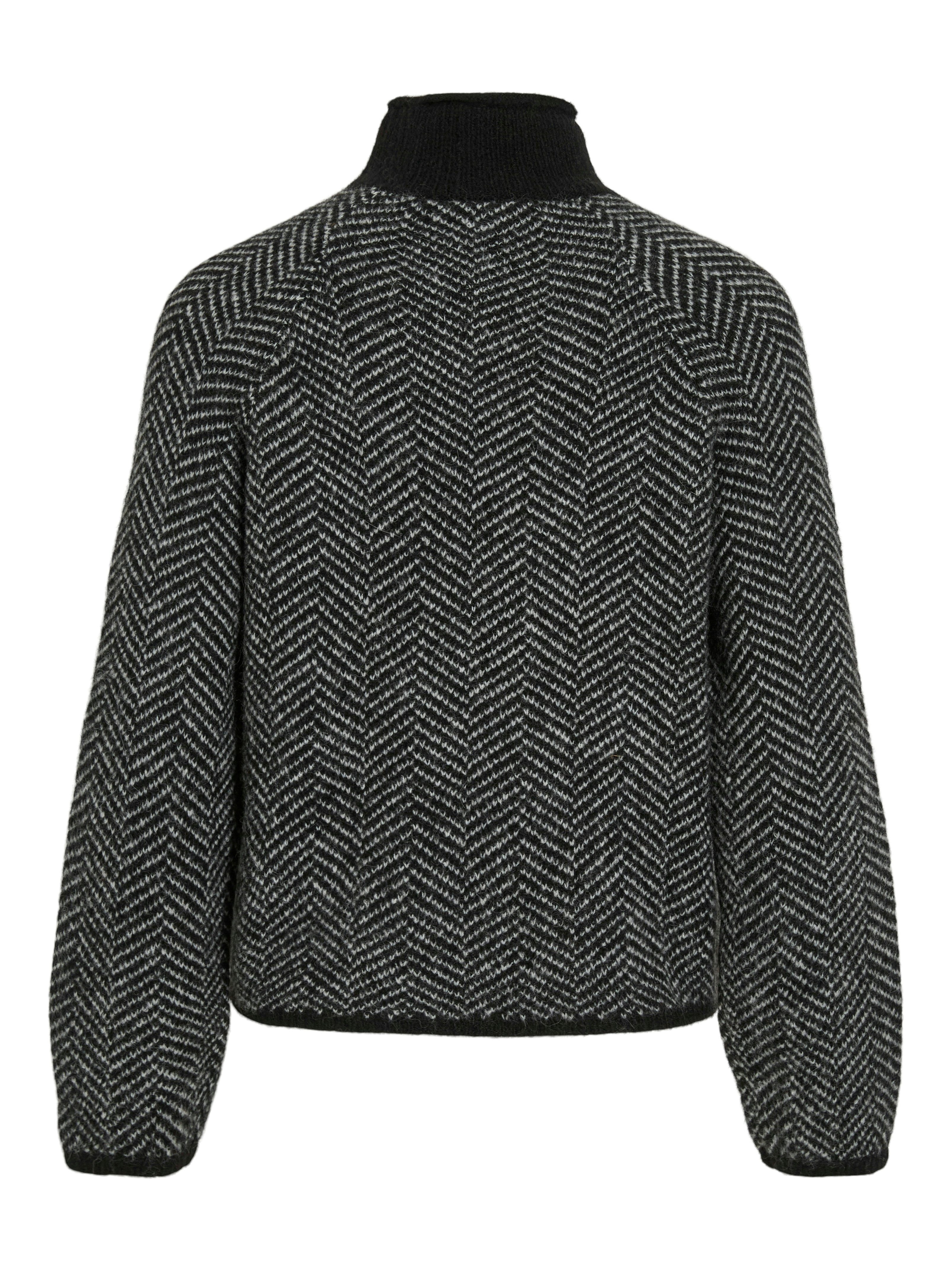Vila Stehkragenpullover VILORY HIGH NECK L/S KNIT TOP - NOOS Materialmix, regular fit
