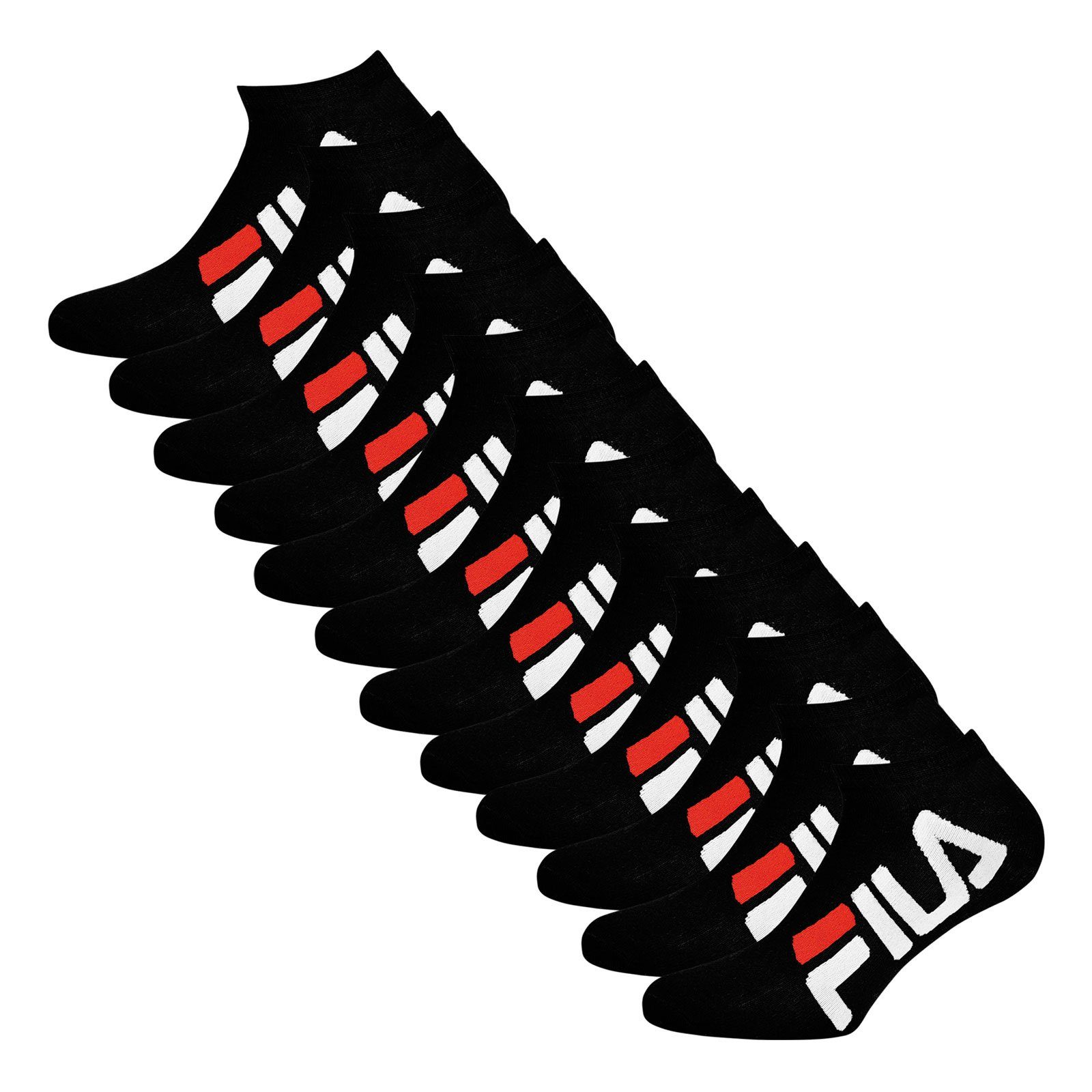 Fila Sneakersocken Calza Inivisible Socks (6-Paar) mit großem Markenschriftzug 200 black